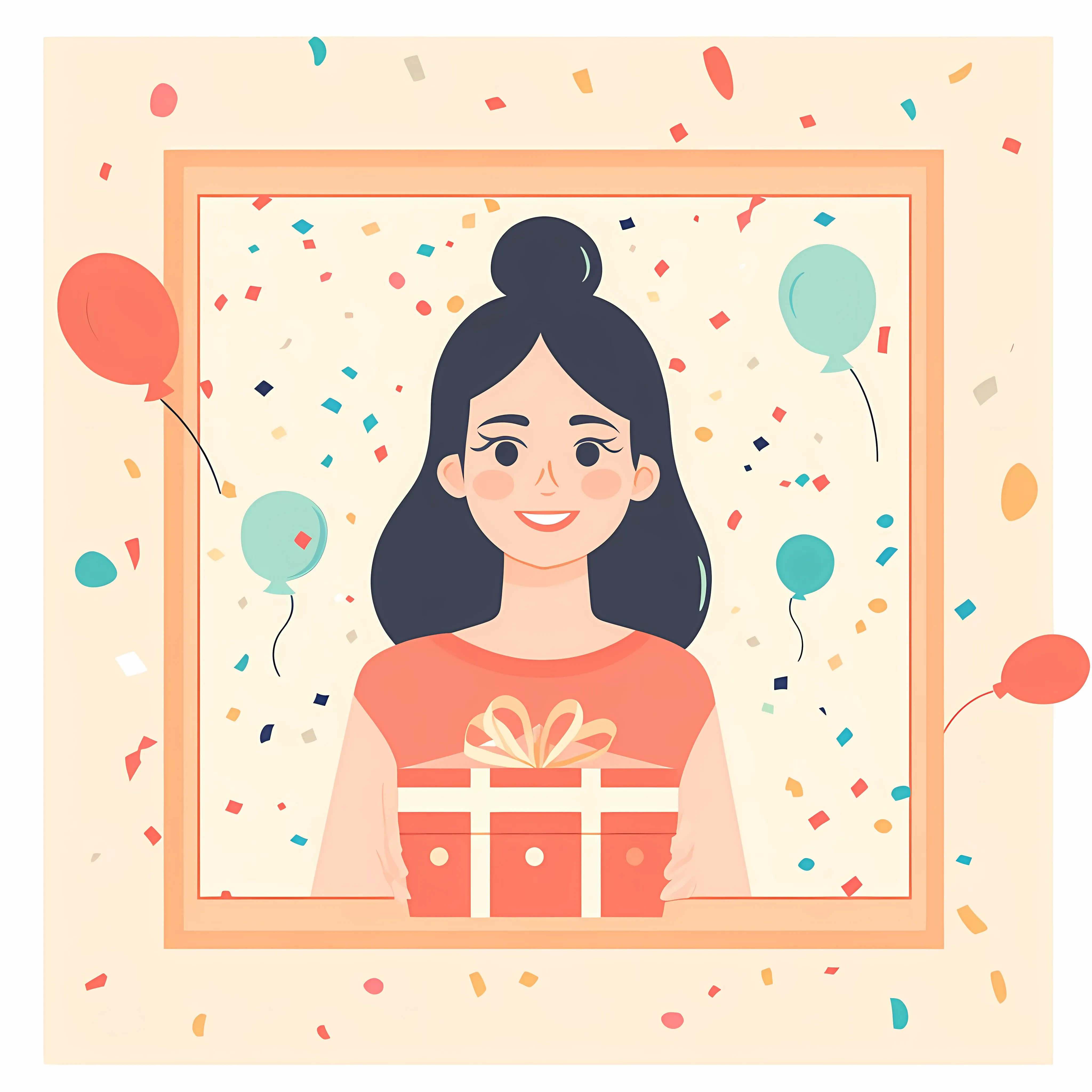 Colorful Birthday Party Confetti Vector Illustration — free download from Dotvec