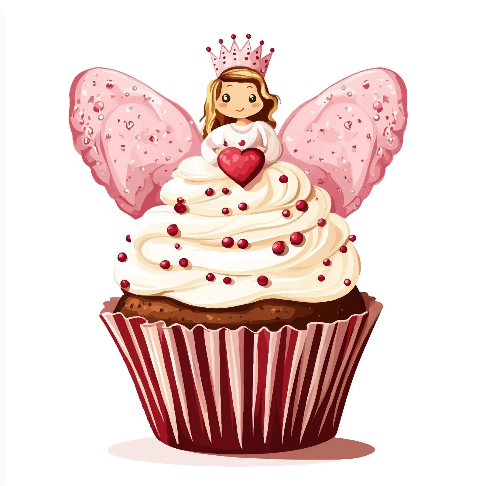 Colorful Birthday Cupcake Vector Design — free download from Dotvec