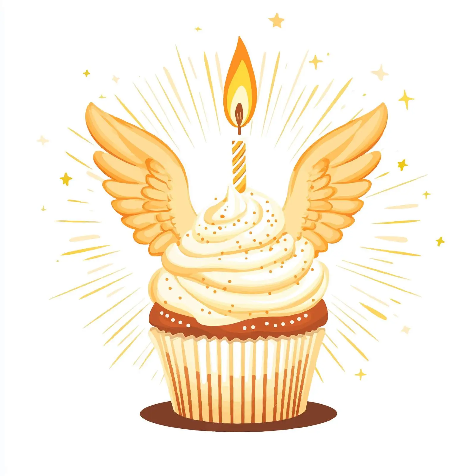 Cupcake Birthday Party Celebration Design — free download from Dotvec