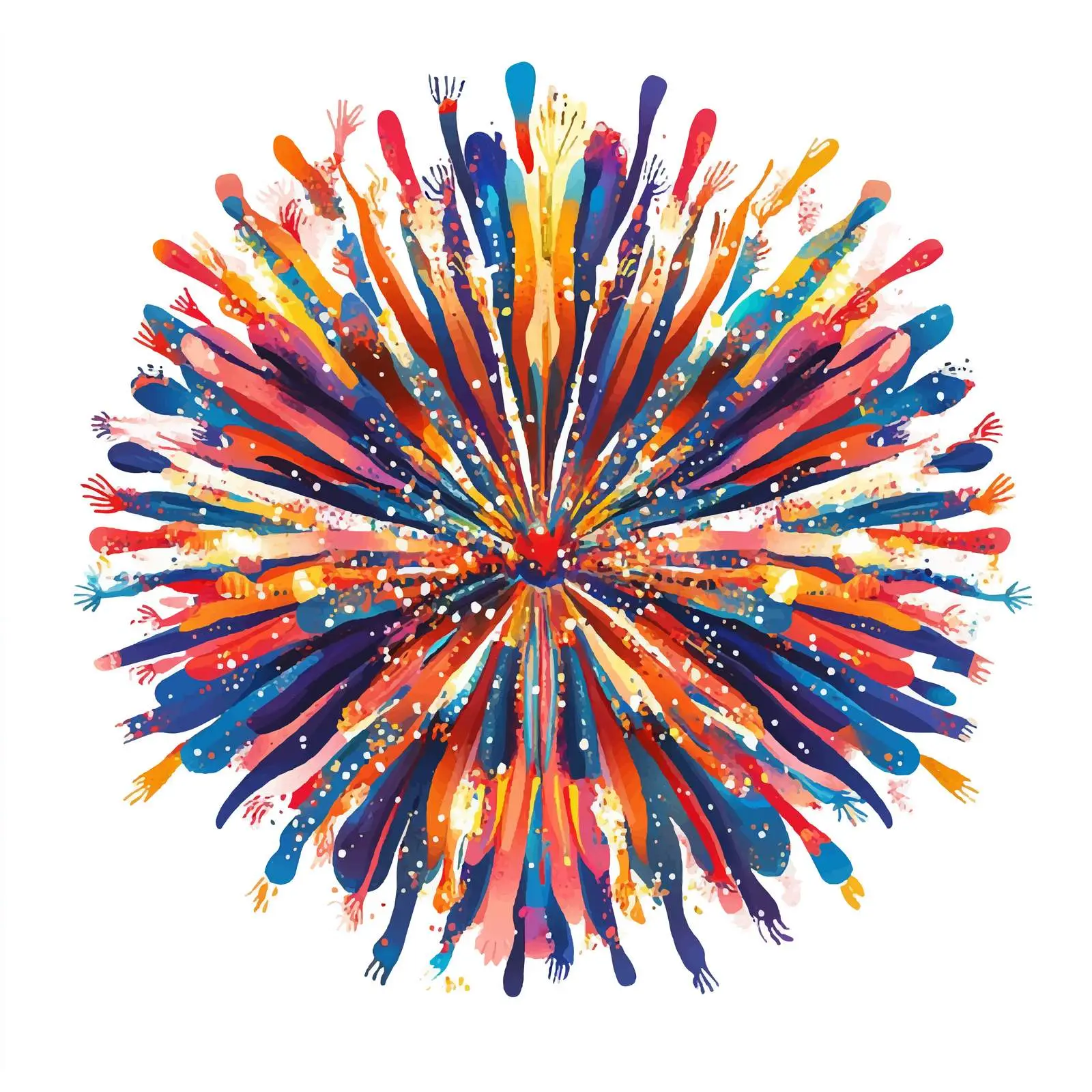 Birthday Party Fireworks Celebration Vector — free download from Dotvec