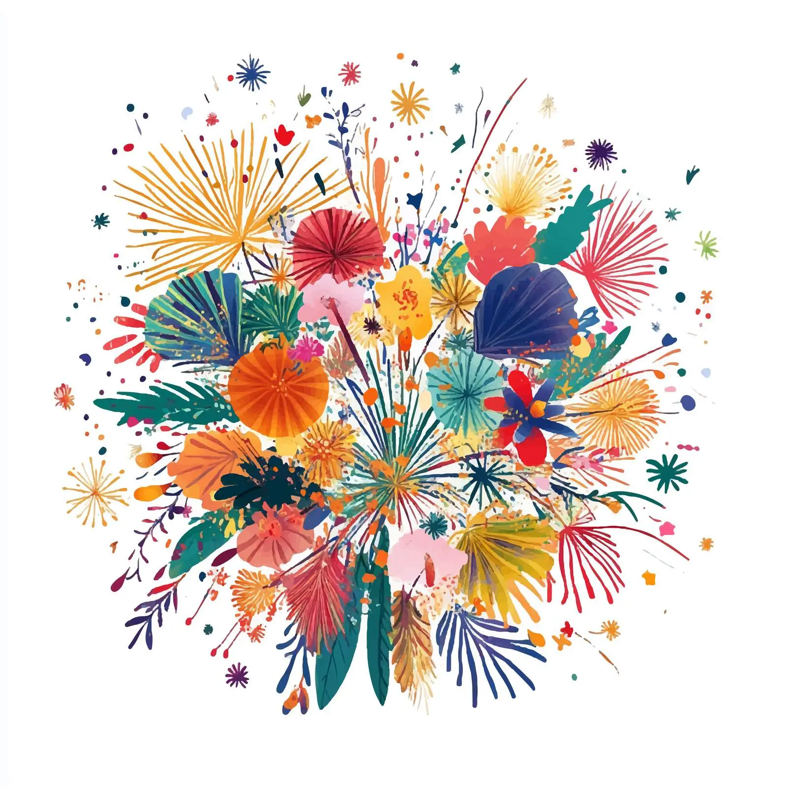 Birthday Party Fireworks Celebration — free download from Dotvec