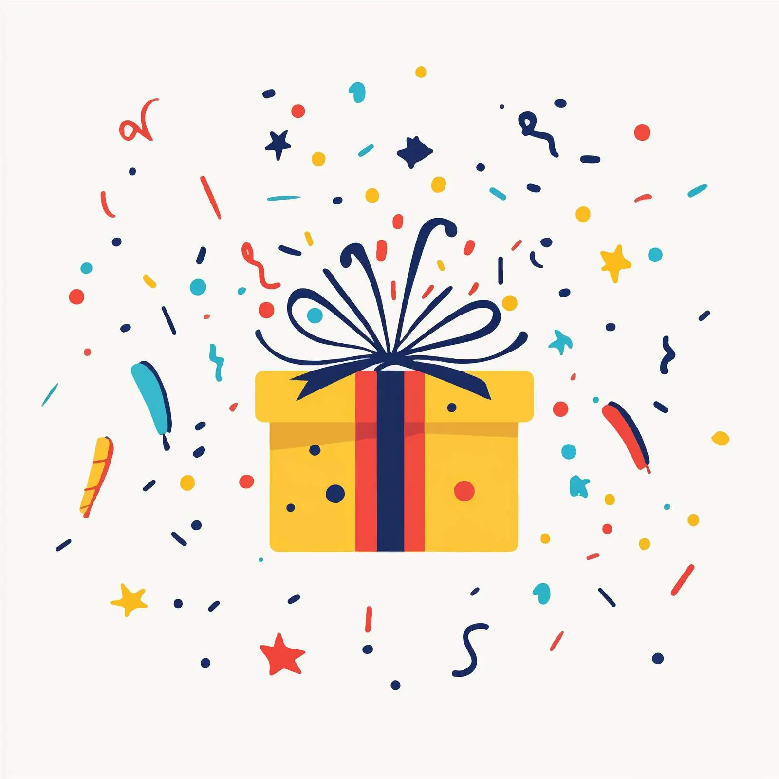 Birthday Party Gift Vector Illustration — free download from Dotvec