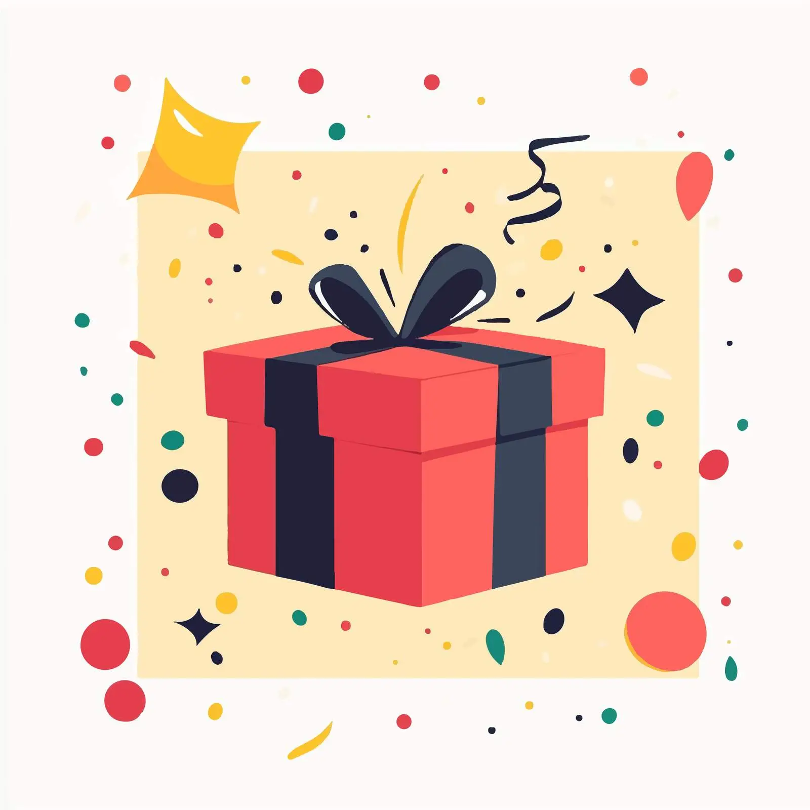 Birthday Party Gift Vector Illustration — free download from Dotvec