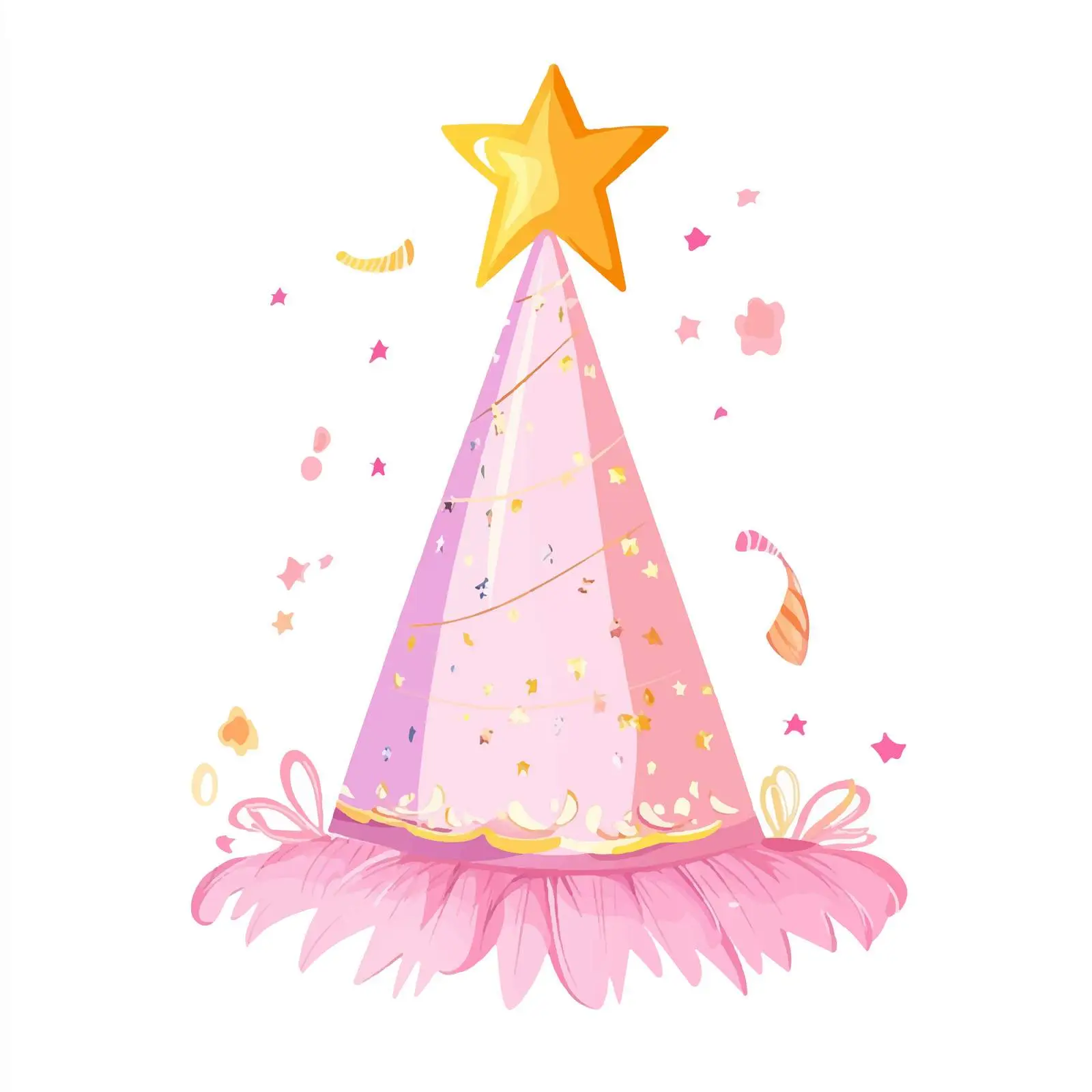 Colorful Birthday Party Hat Design — free download from Dotvec