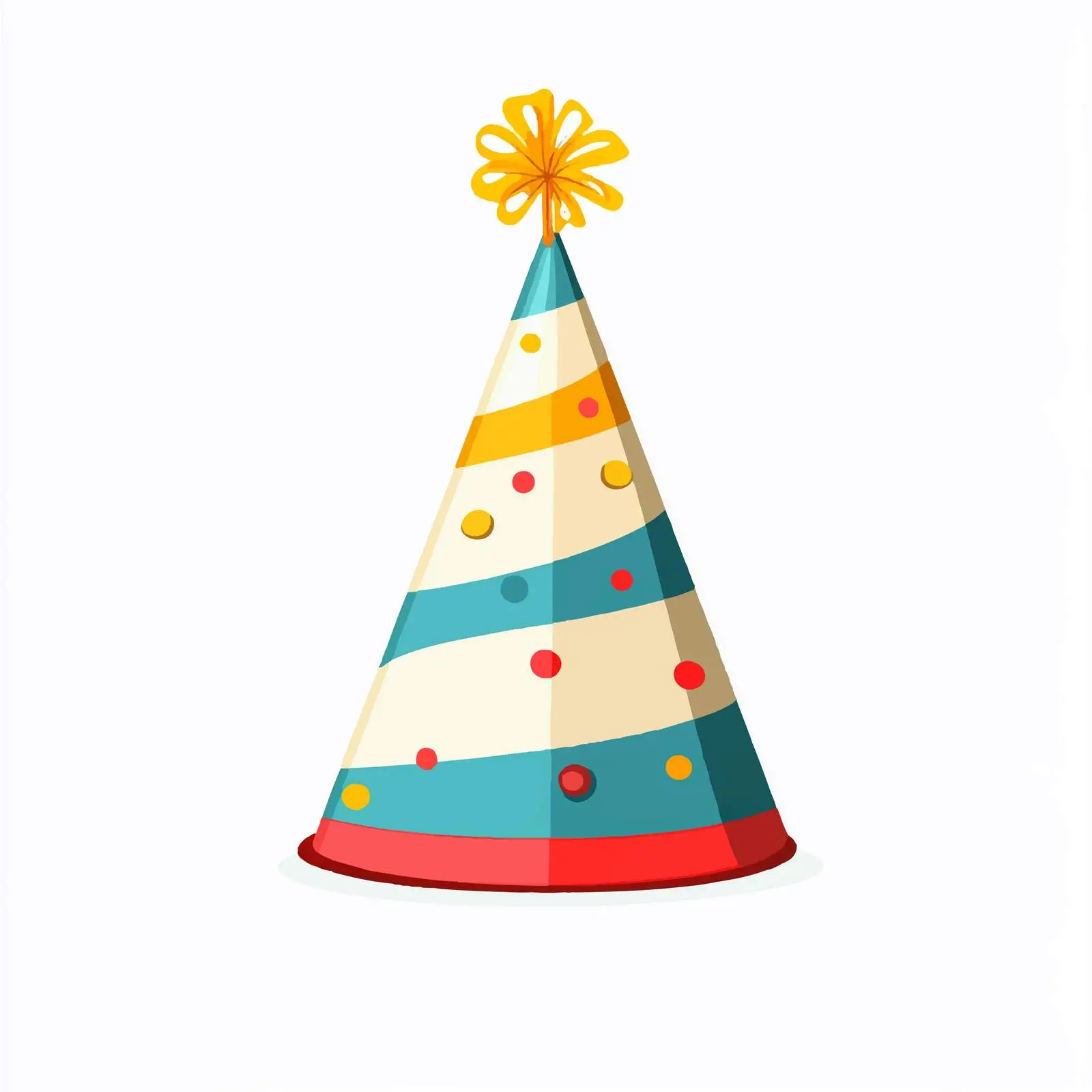 Colorful Birthday Party Hat Design — free download from Dotvec