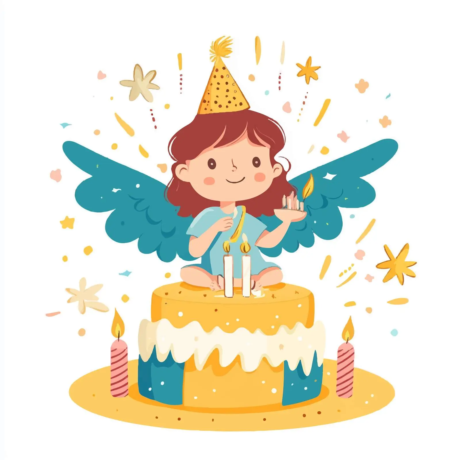 Colorful Birthday Party Invitation Design — free download from Dotvec