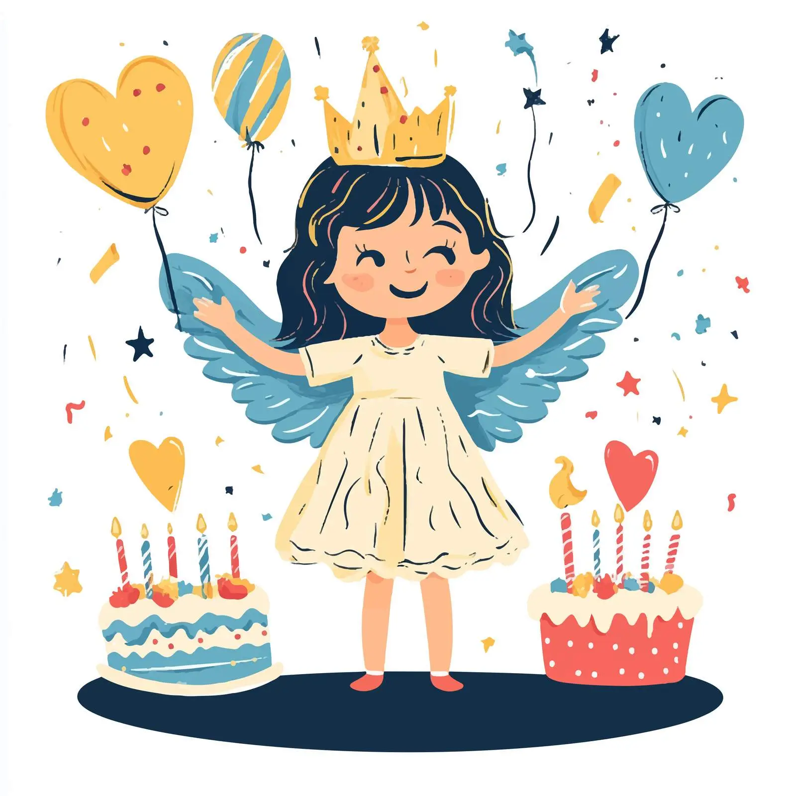 Colorful Birthday Party Invitation Design — free download from Dotvec