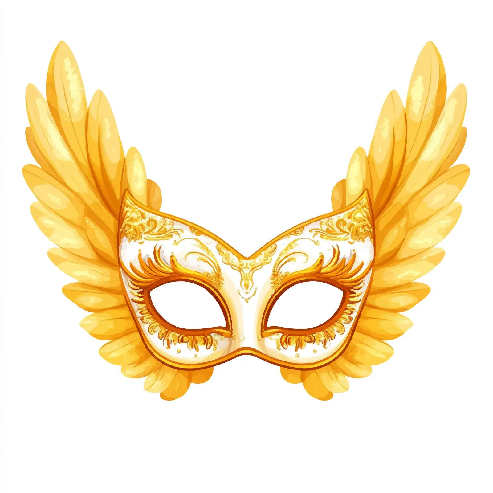 Celebration Angel Birthday Party Mask — free download from Dotvec