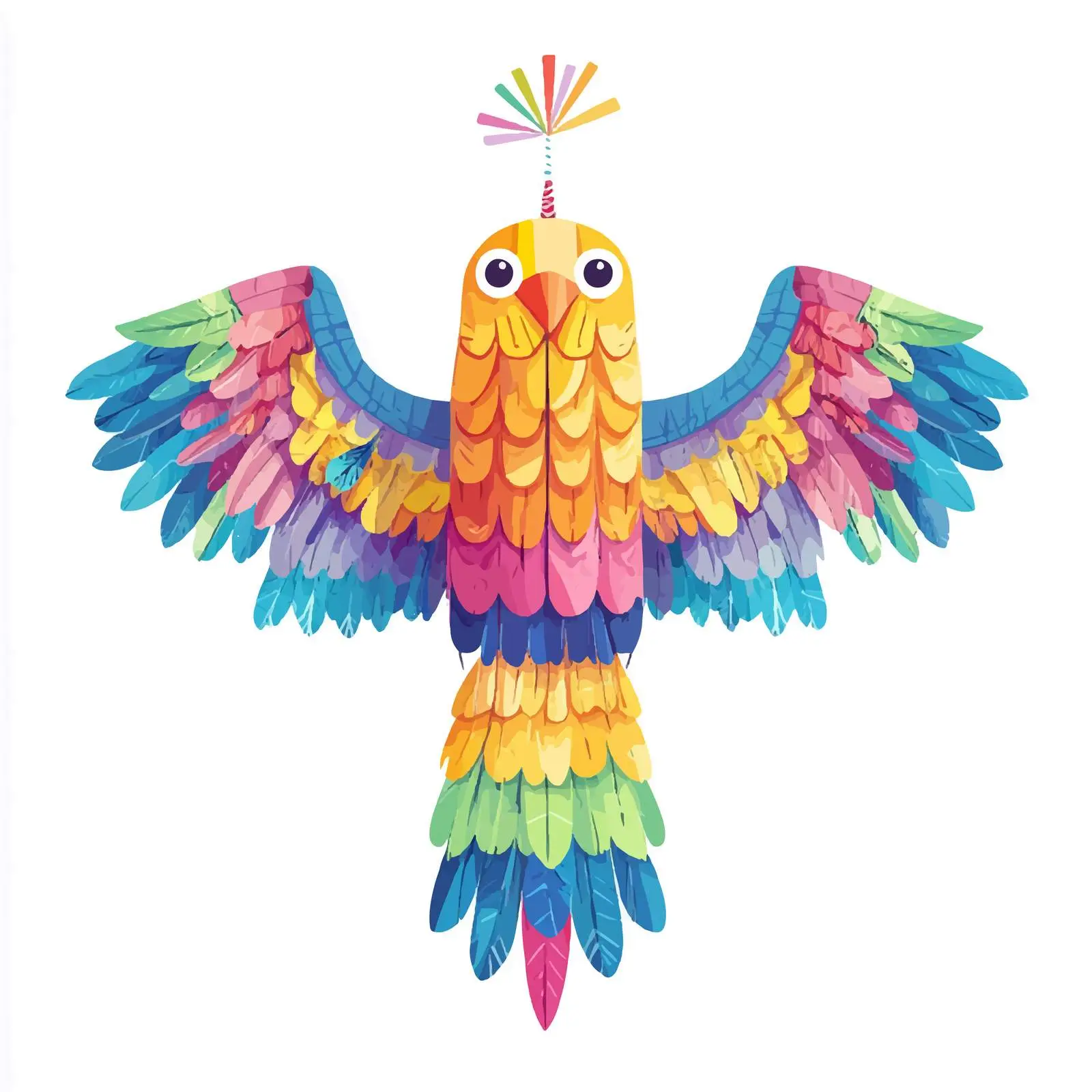 Colorful Birthday Party Piñata Design — free download from Dotvec