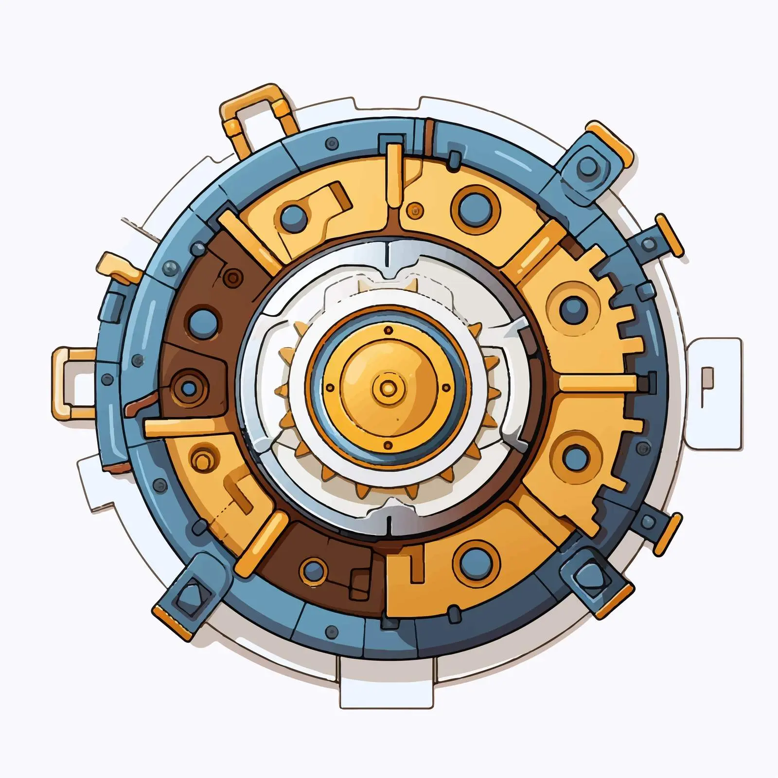 Top View Bit Vector Illustration on White Background — free download from Dotvec
