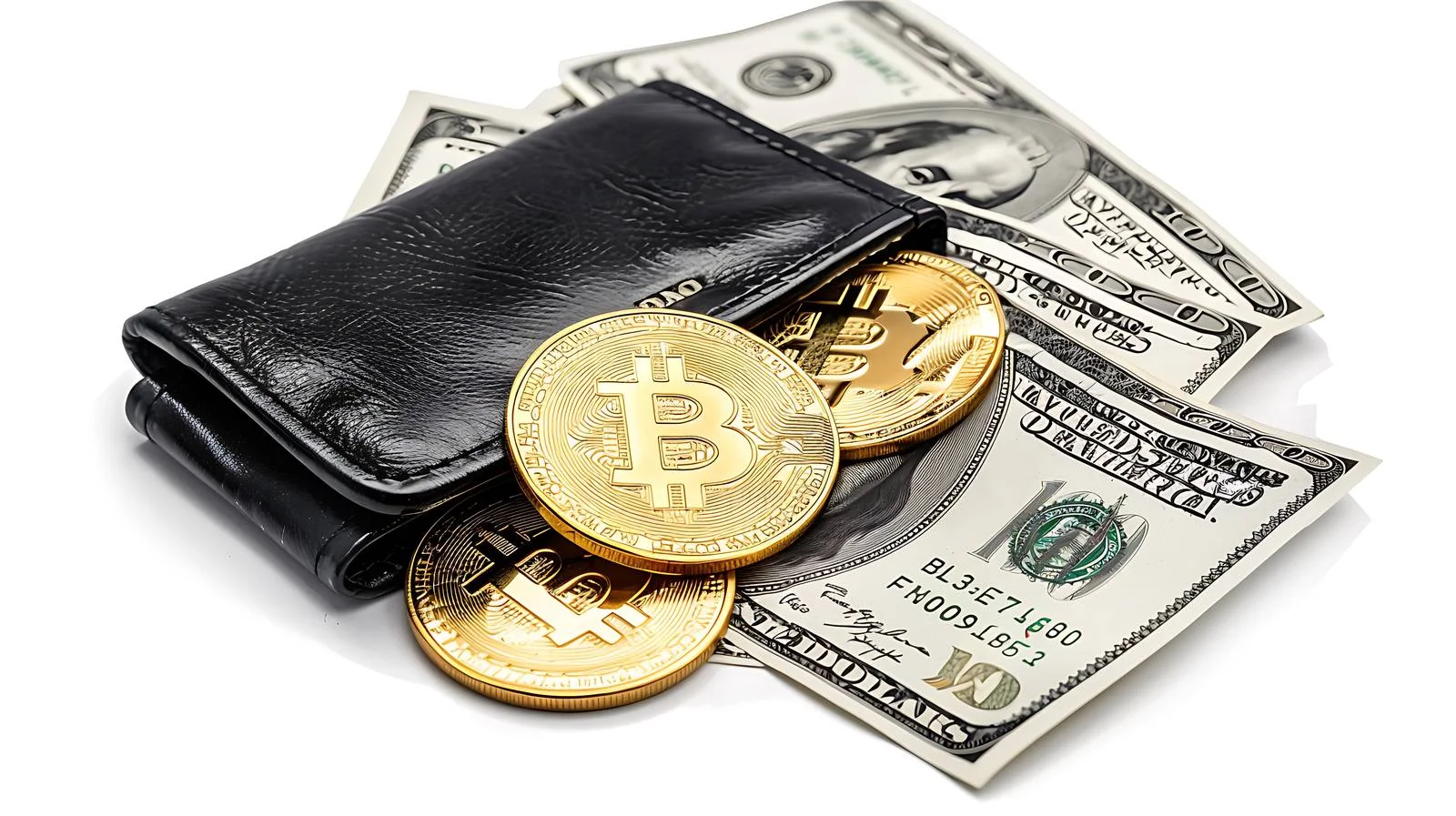 Bitcoin Wallet with Gold Coins — free download from Dotvec