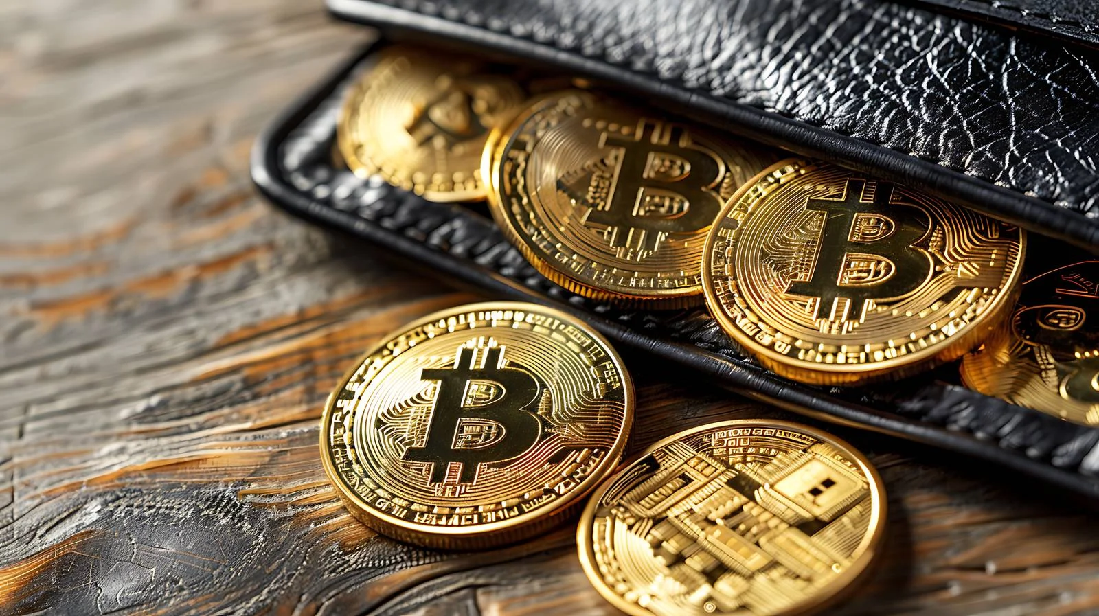 Bitcoin Wallet and Gold Coins — free download from Dotvec