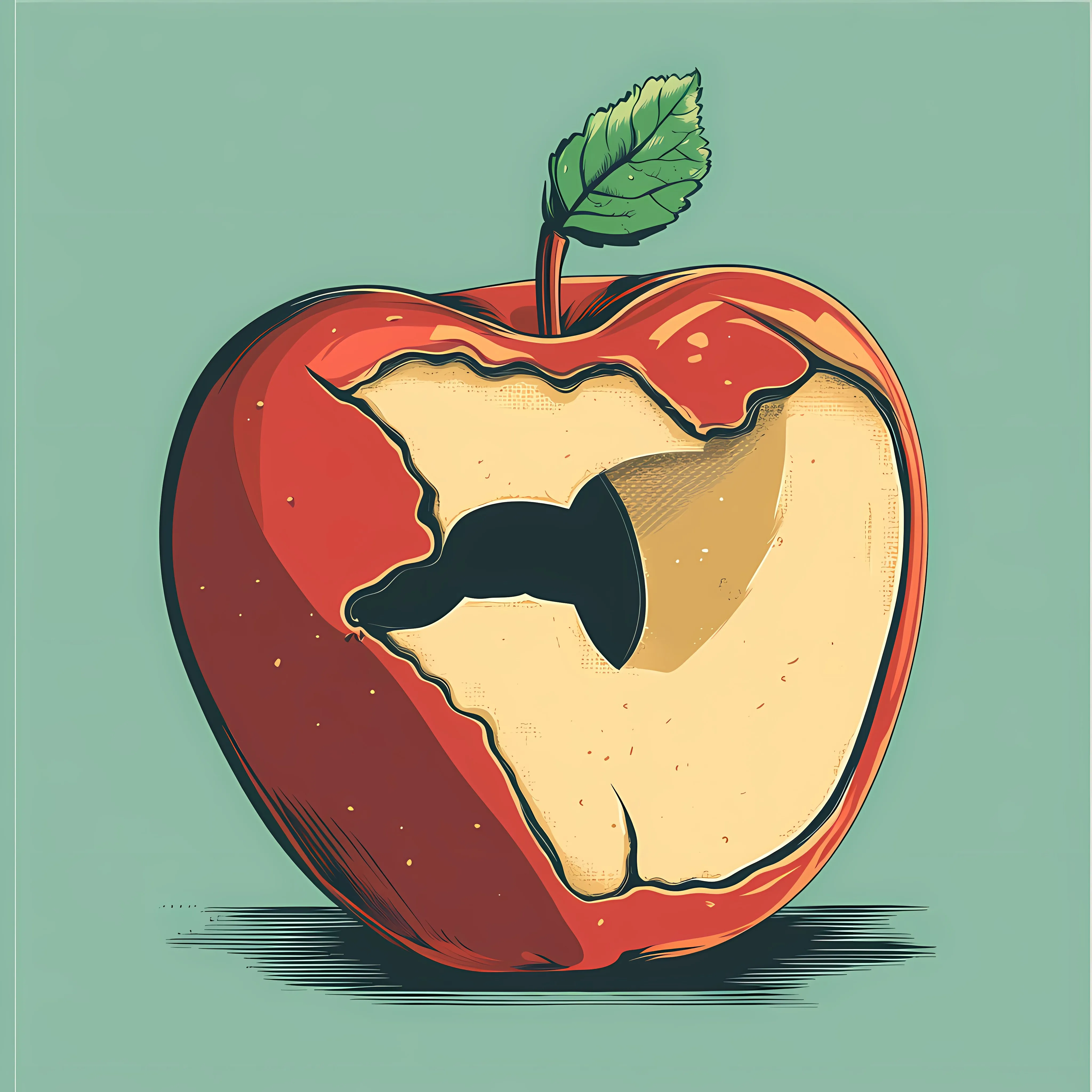 Bitten Apple Icon Vector Illustration Design — free download from Dotvec