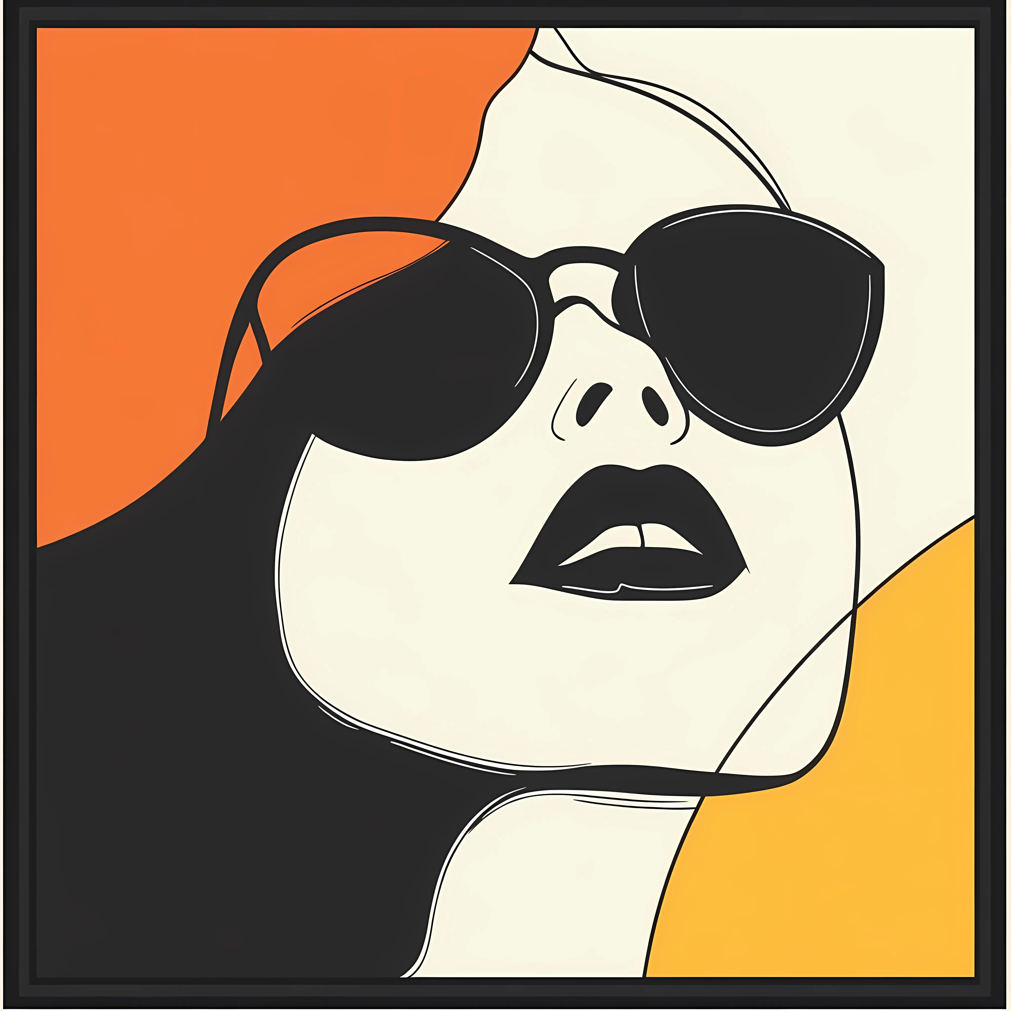 Black Cartoon Flat Vector Illustration — free download from Dotvec