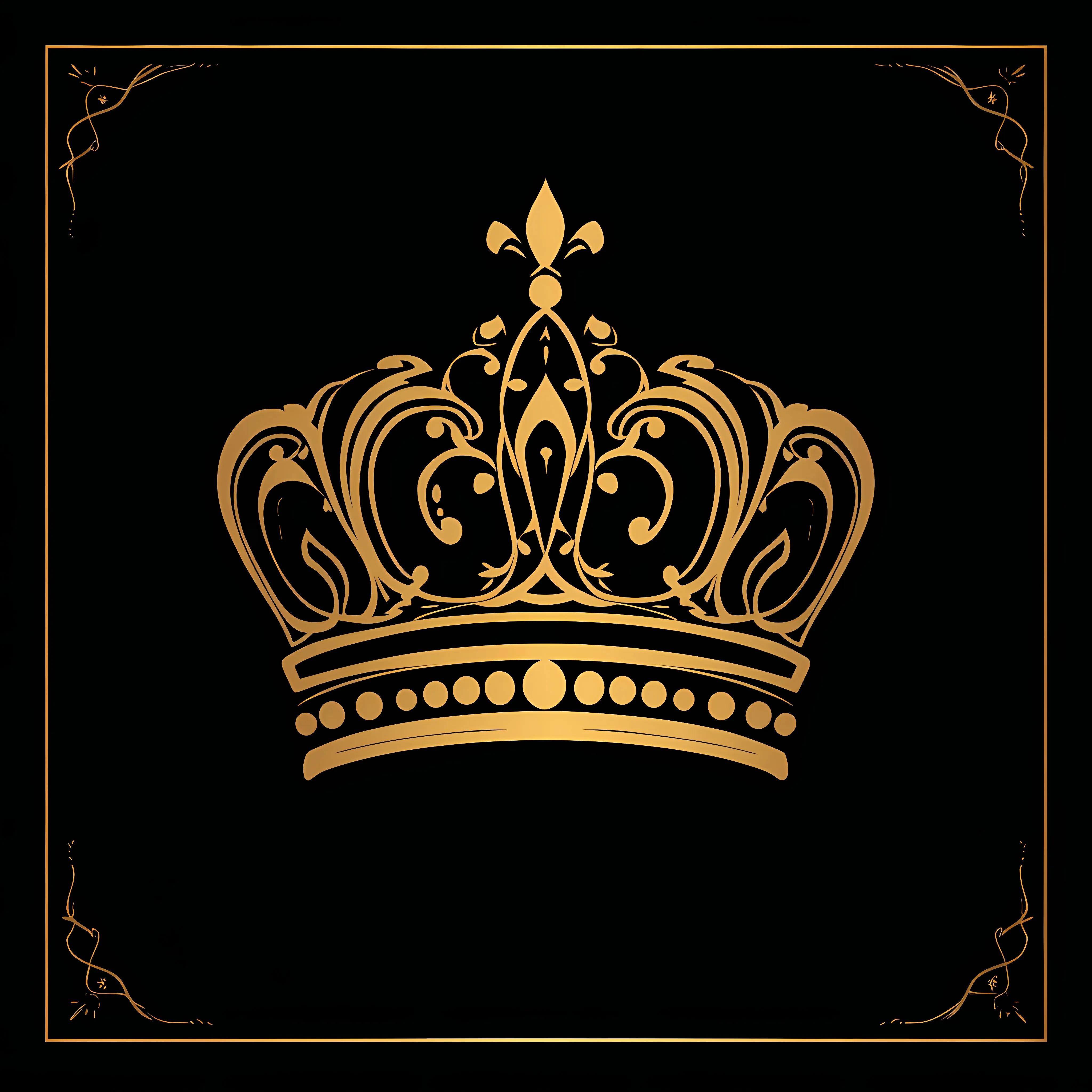 Black and Gold Birthday Crown Vector Illustration — free download from Dotvec