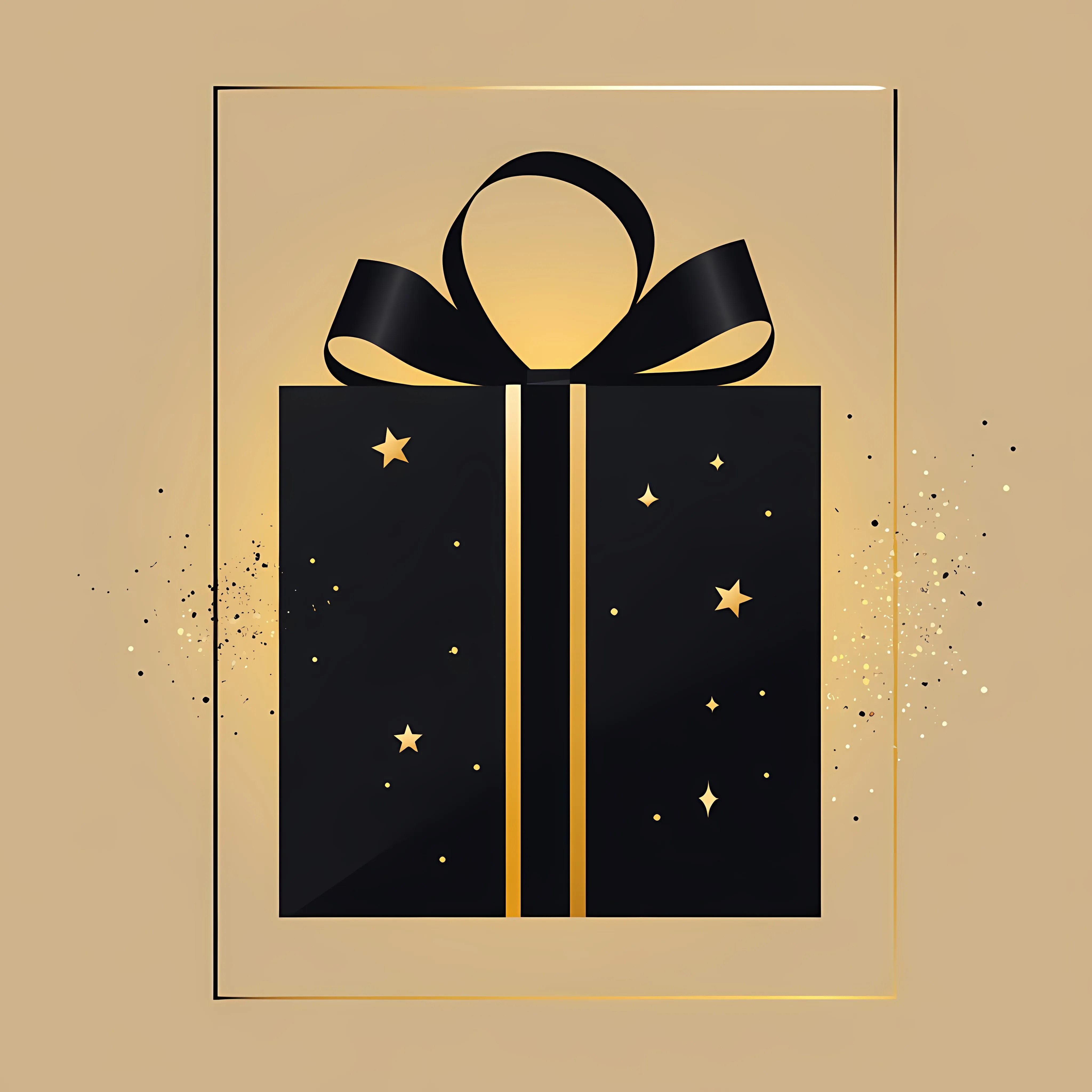 Black and Gold Birthday Gift Bag Vector Illustration — free download from Dotvec