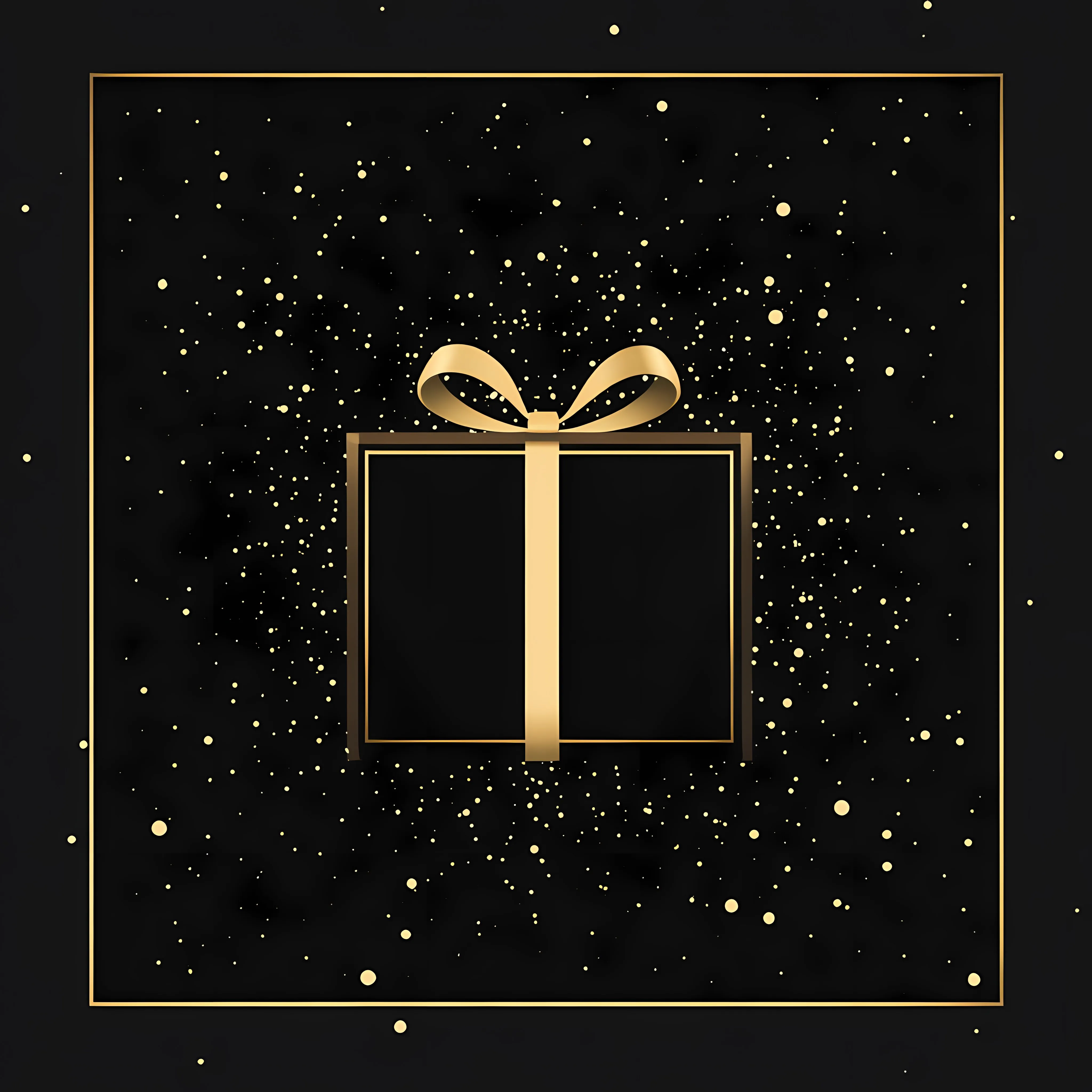 Black and Gold Birthday Gift Vector Illustration — free download from Dotvec