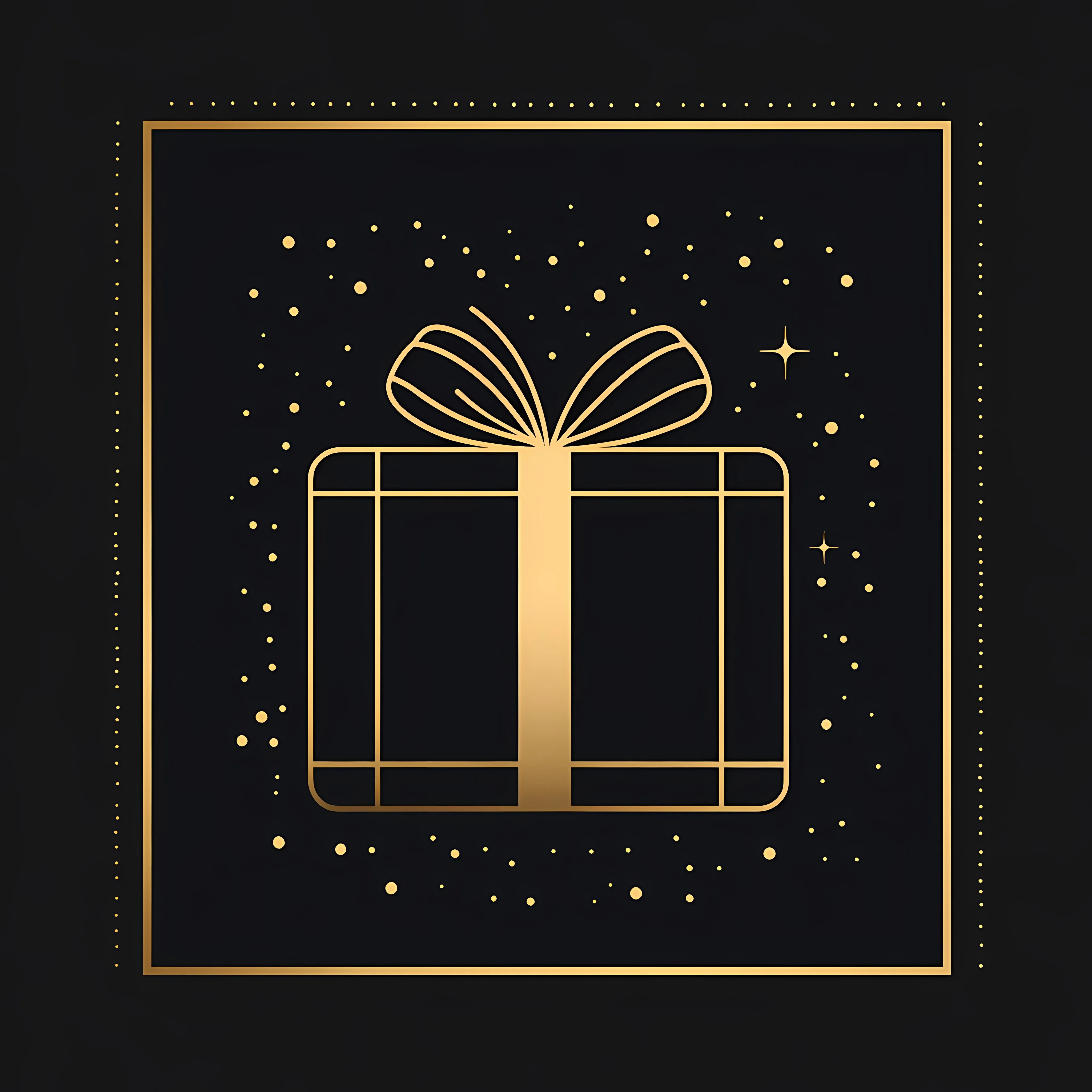 Black and Gold Birthday Gift Vector Illustration — free download from Dotvec