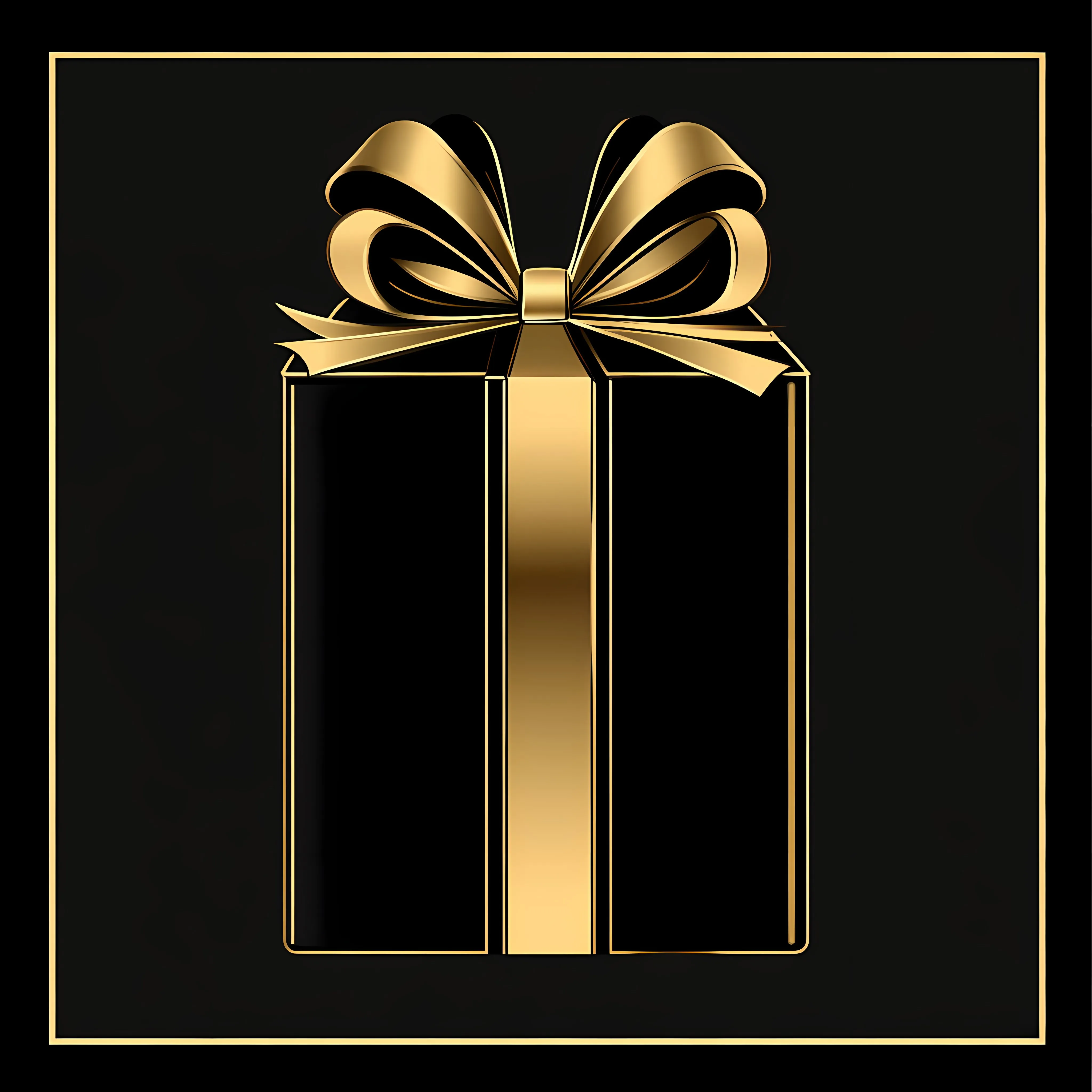 Black and Gold Birthday Gift Vector Illustration — free download from Dotvec