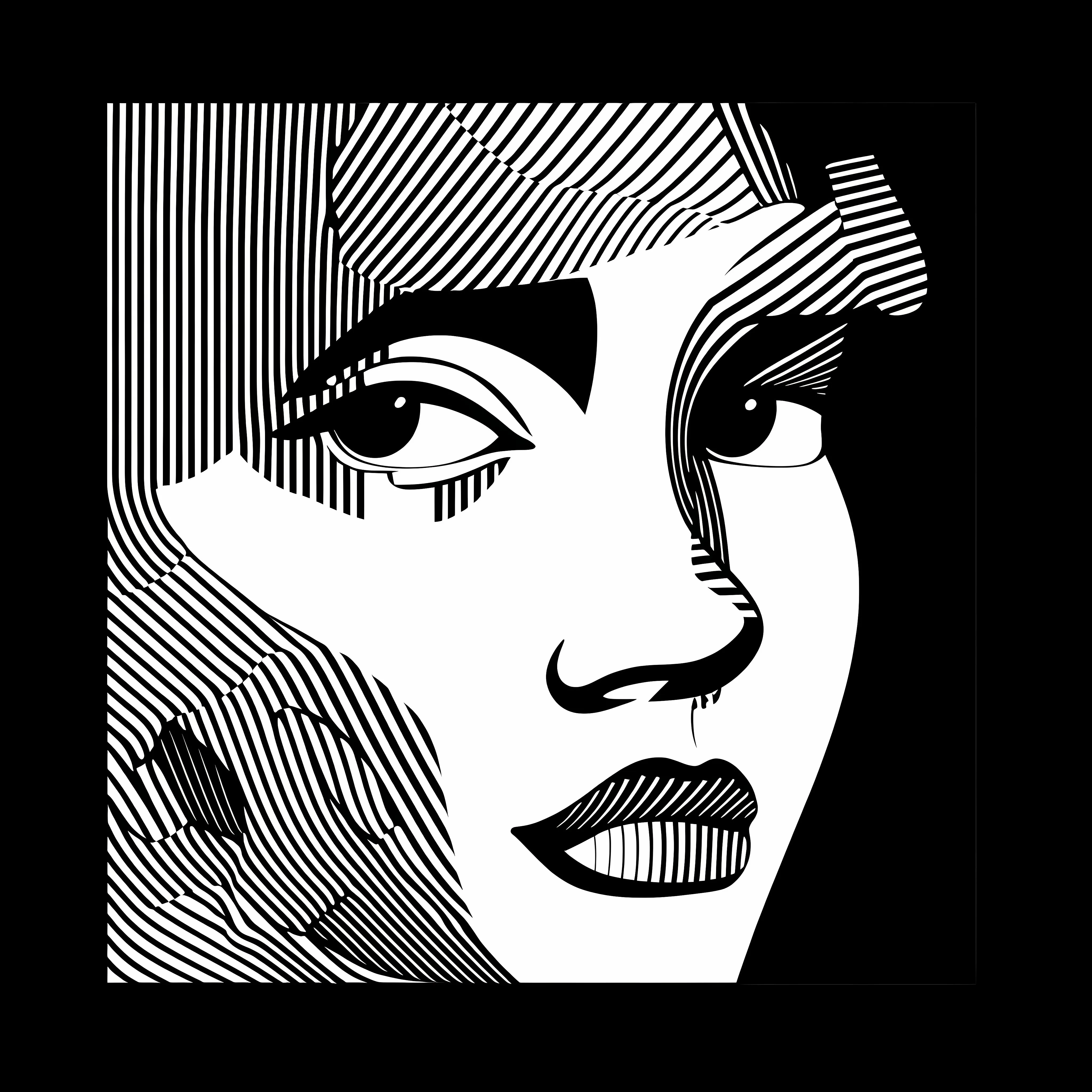 Black and White Cartoon Vector Illustration — free download from Dotvec