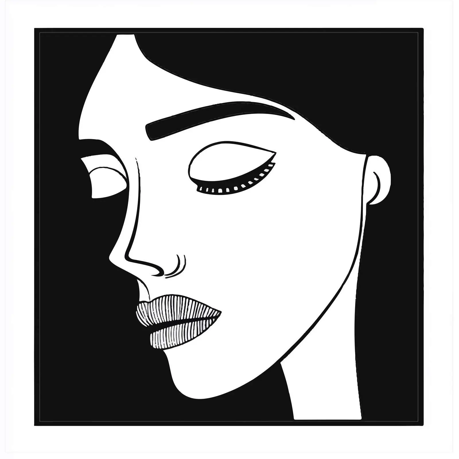 Black and White Cartoon Vector Illustration — free download from Dotvec