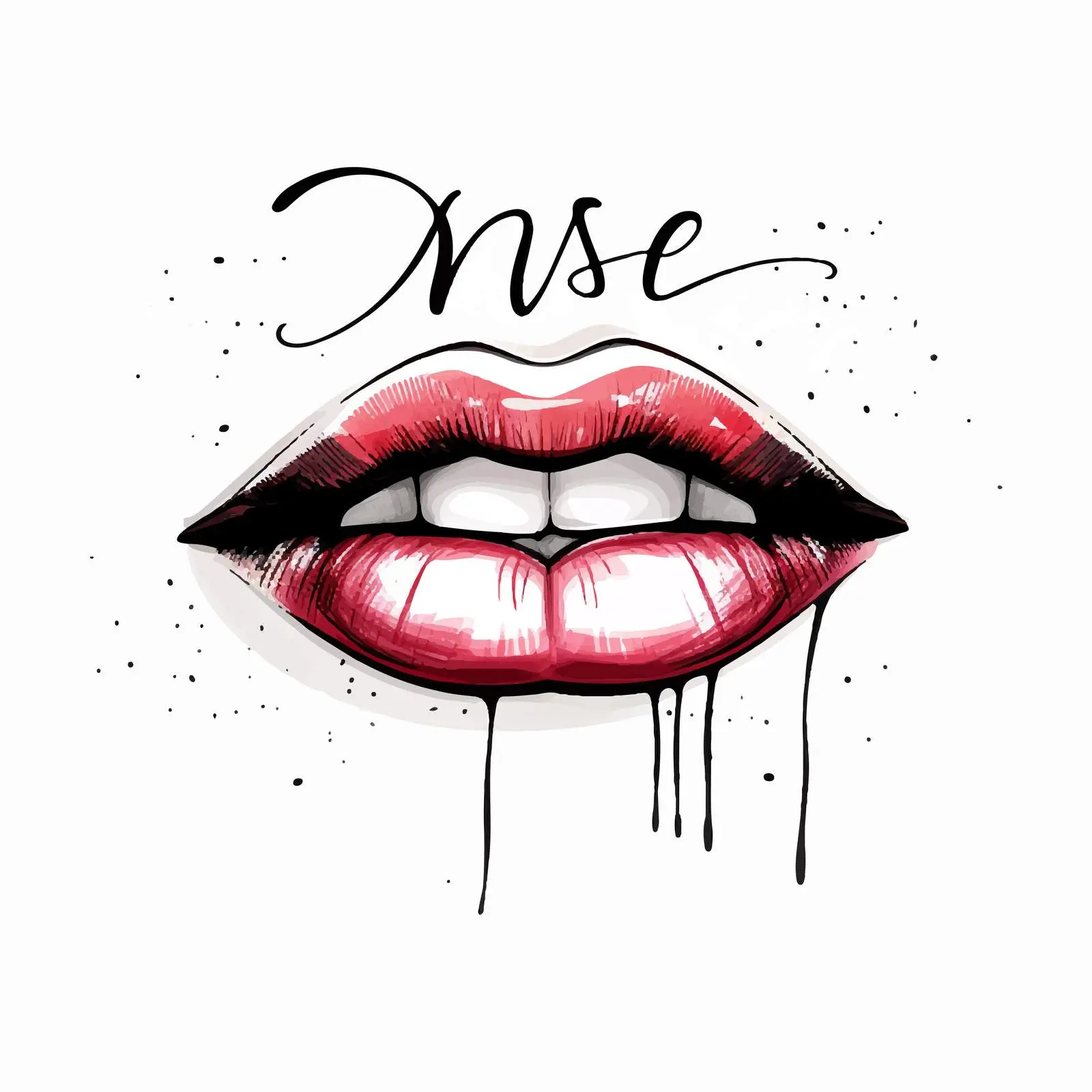 Stylish Black and White Kiss Me Card Design — free download from Dotvec