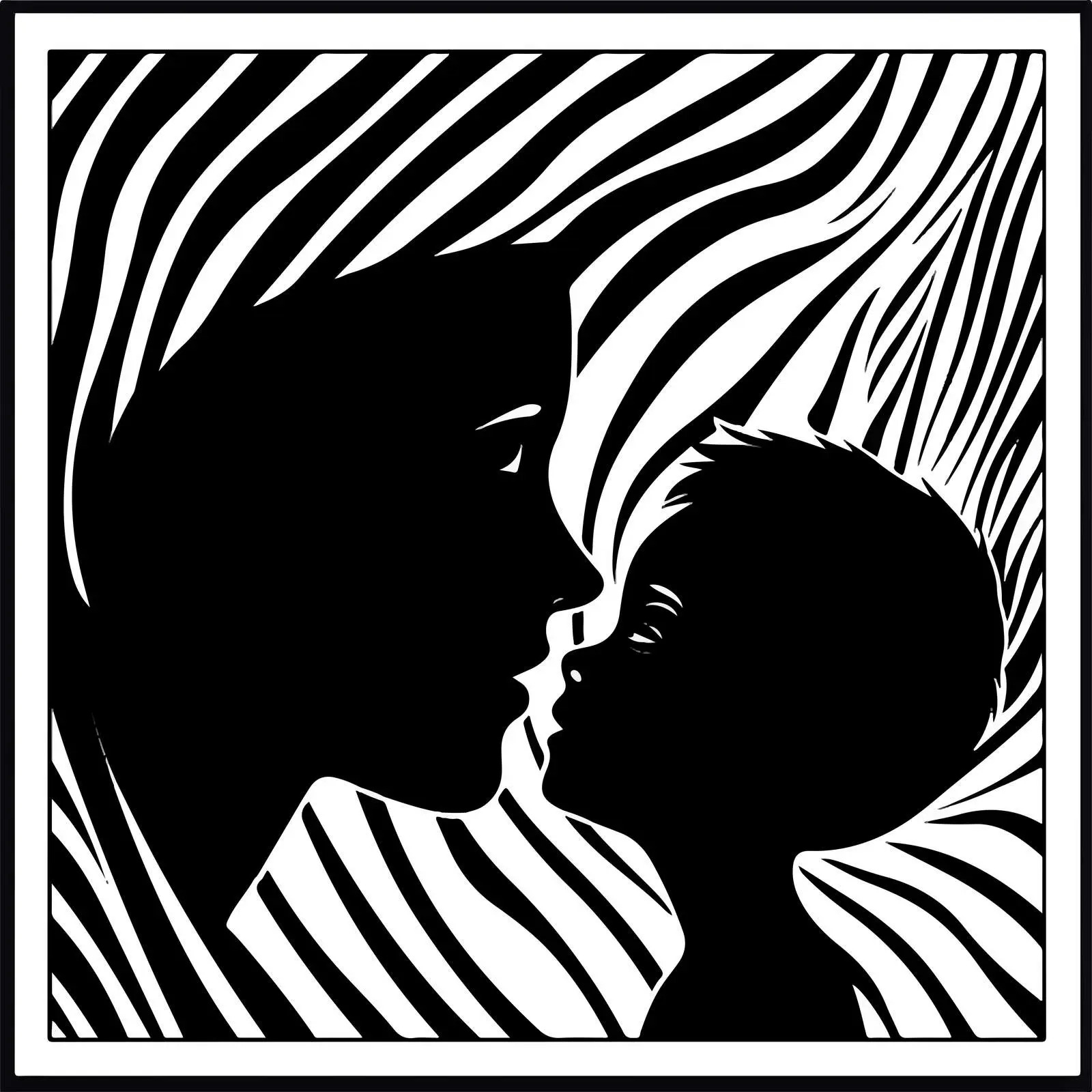 Child and Mother Flat Vector Illustration — free download from Dotvec