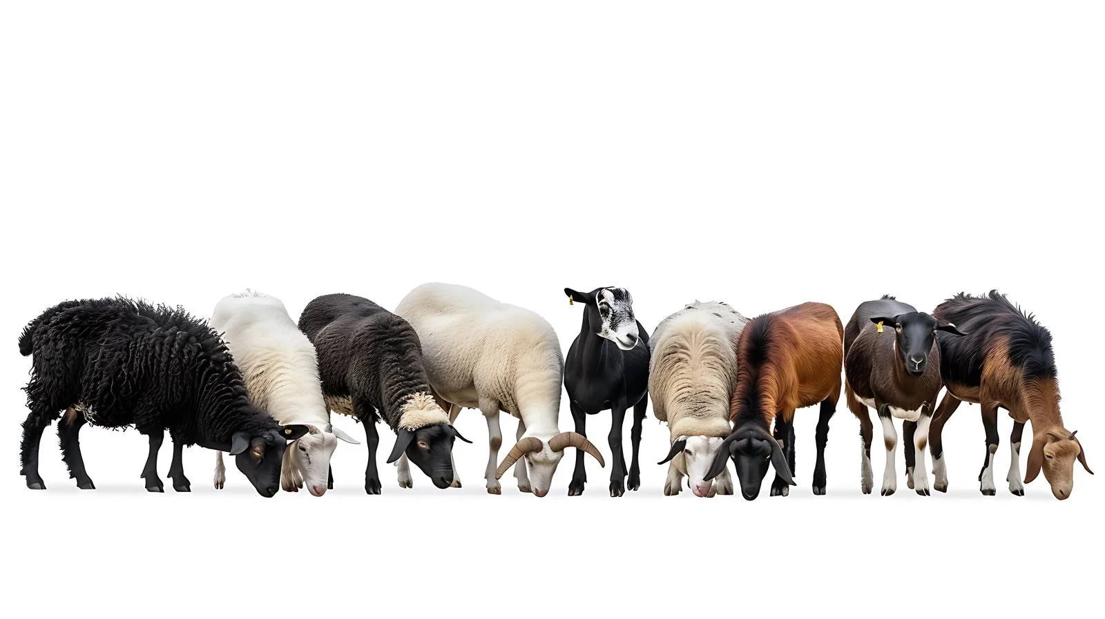 Monochrome Farm Animals Grazing Picture — free download from Dotvec