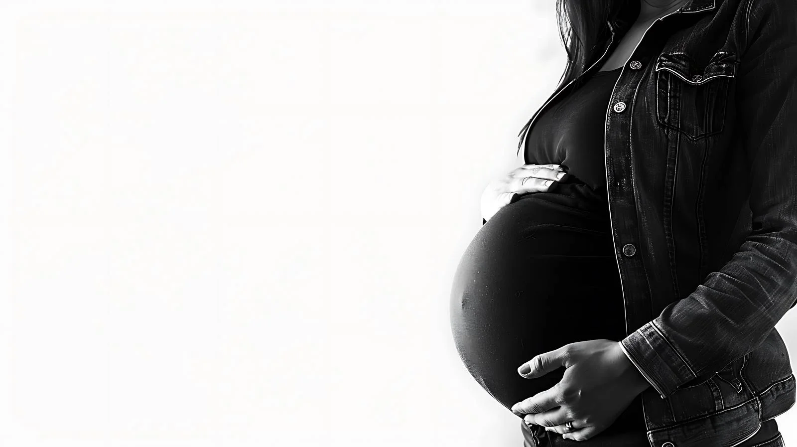 Serene Pregnant Woman Embracing Belly — free download from Dotvec