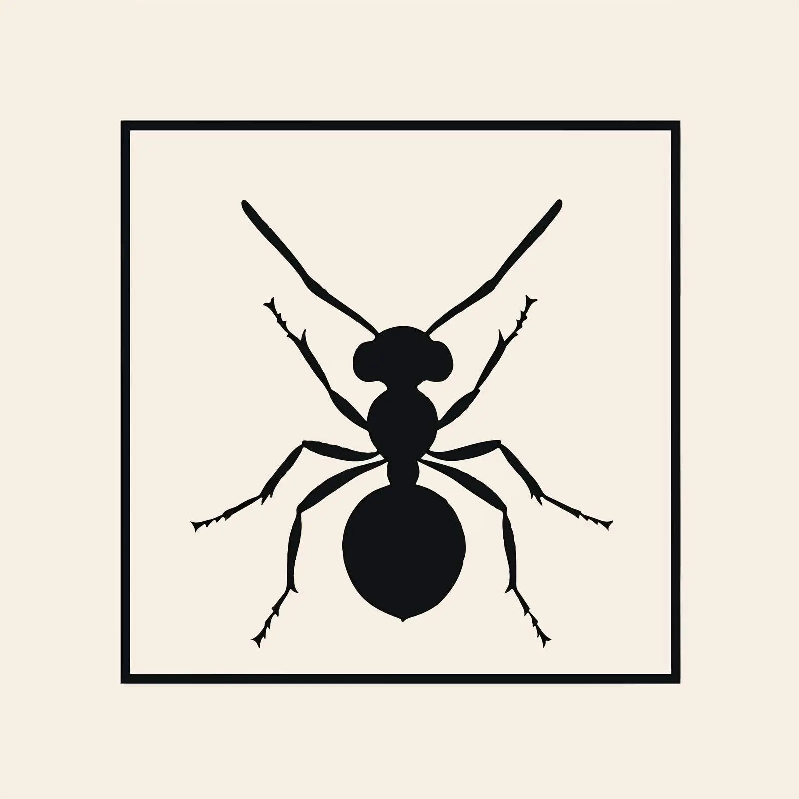 Flat Vector Illustration of Black Ant — free download from Dotvec