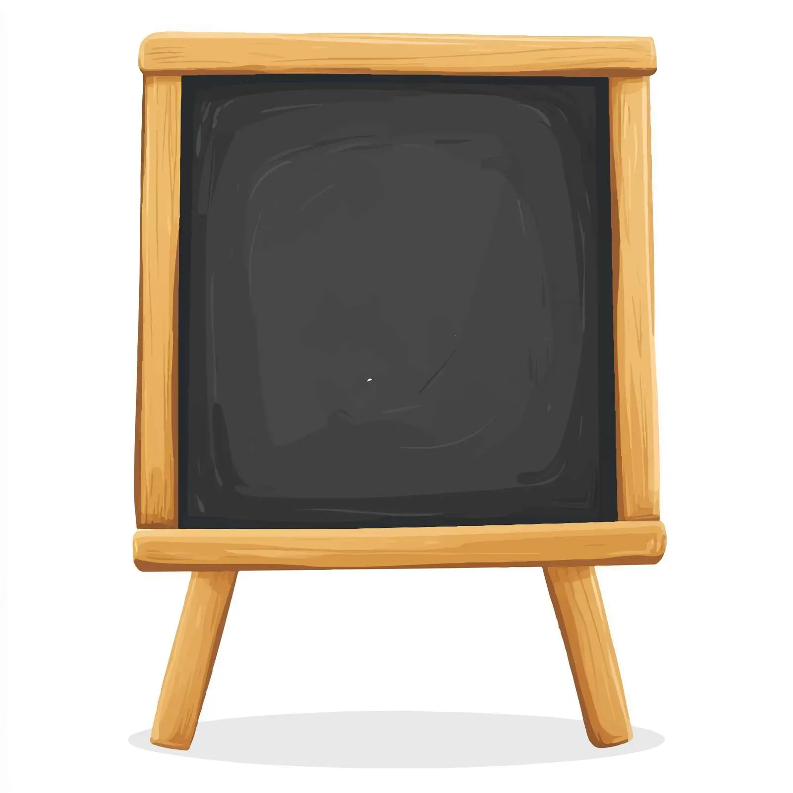 Blackboard and Chalk Cartoon Illustration — free download from Dotvec