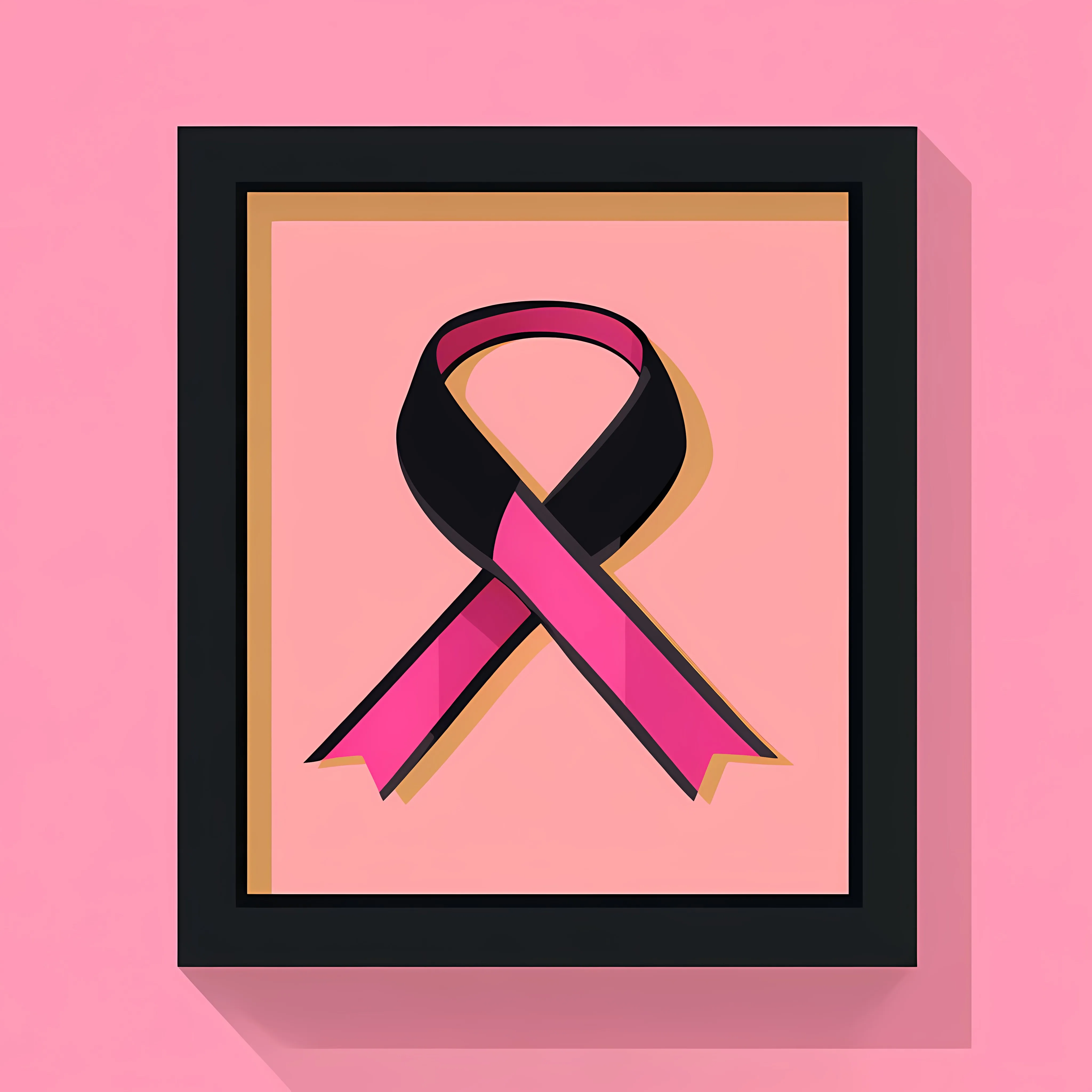 Black Breast Cancer Ribbon Design Icon — free download from Dotvec