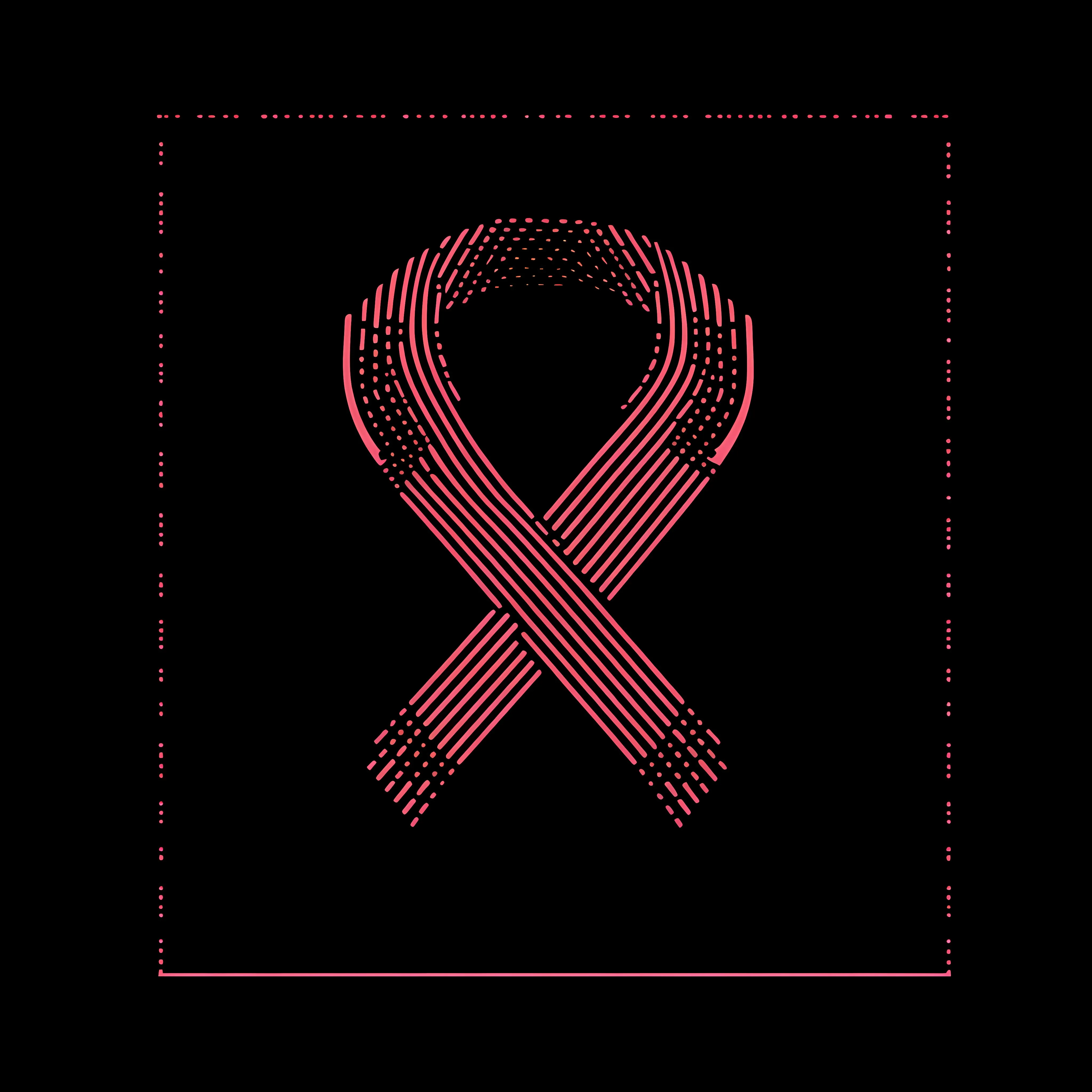 Black Breast Cancer Awareness Ribbon Icon — free download from Dotvec