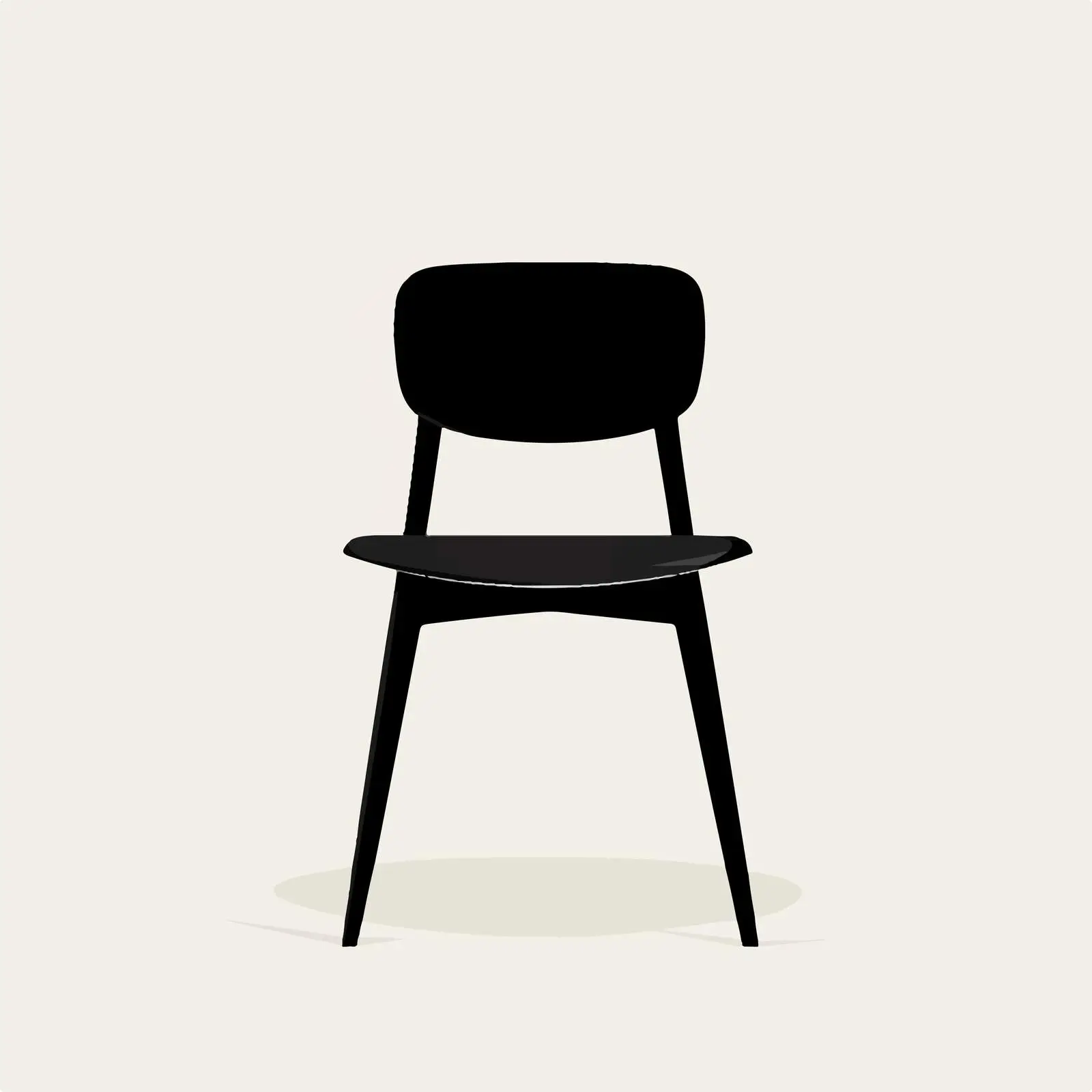 Black Chair on White Background Vector — free download from Dotvec