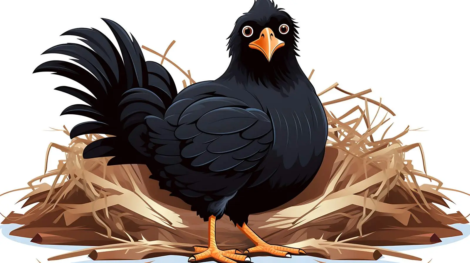 Mother Hen Nesting with Eggs — free download from Dotvec