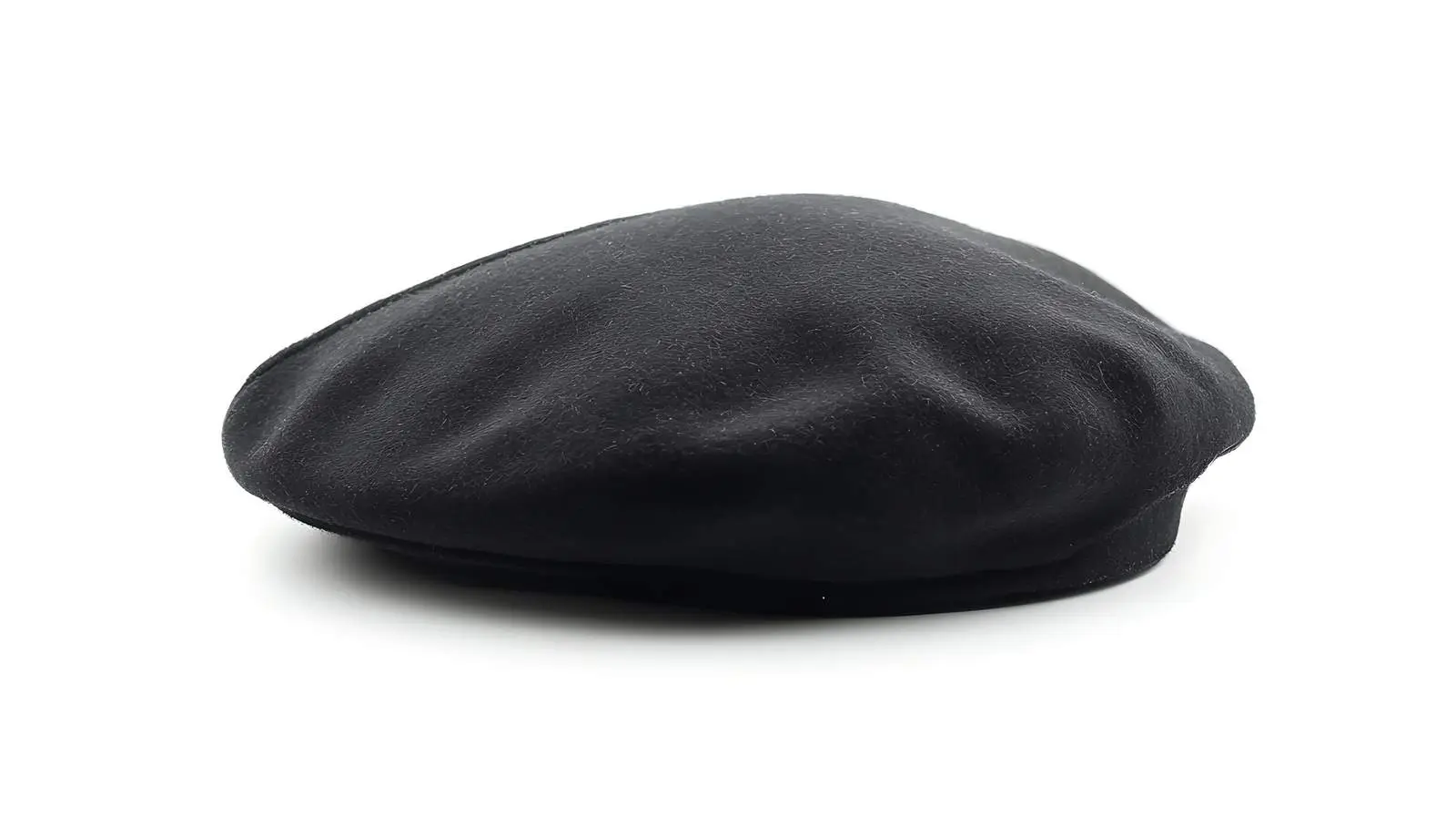 Black French Beret Side View on White — free download from Dotvec