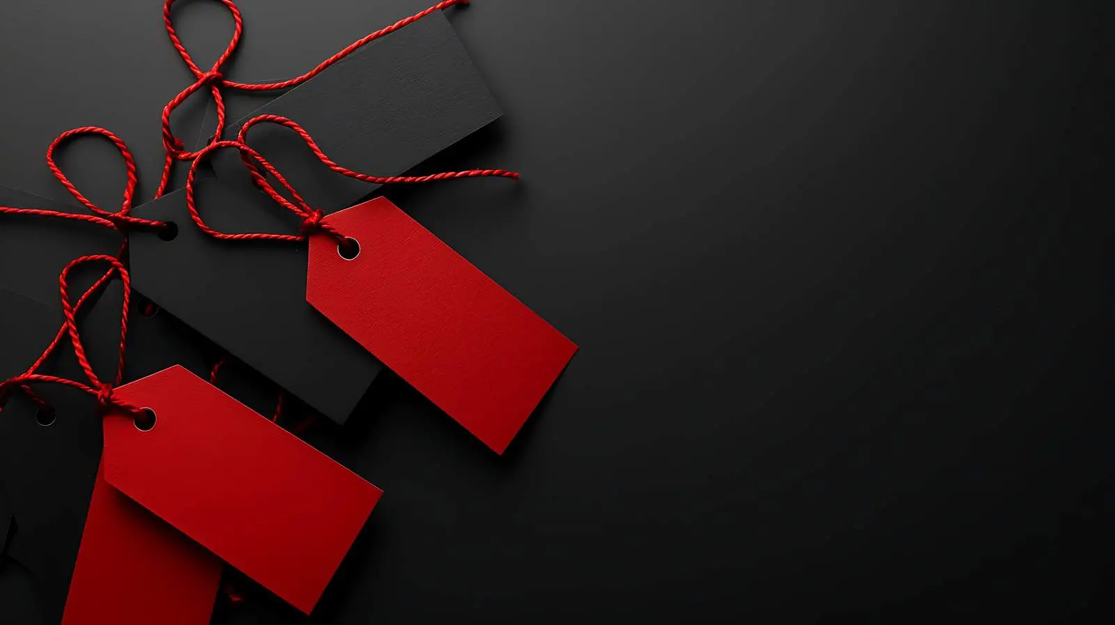 Black Friday Sales Discount Composition with Red Tags – free sale image from Dotvec