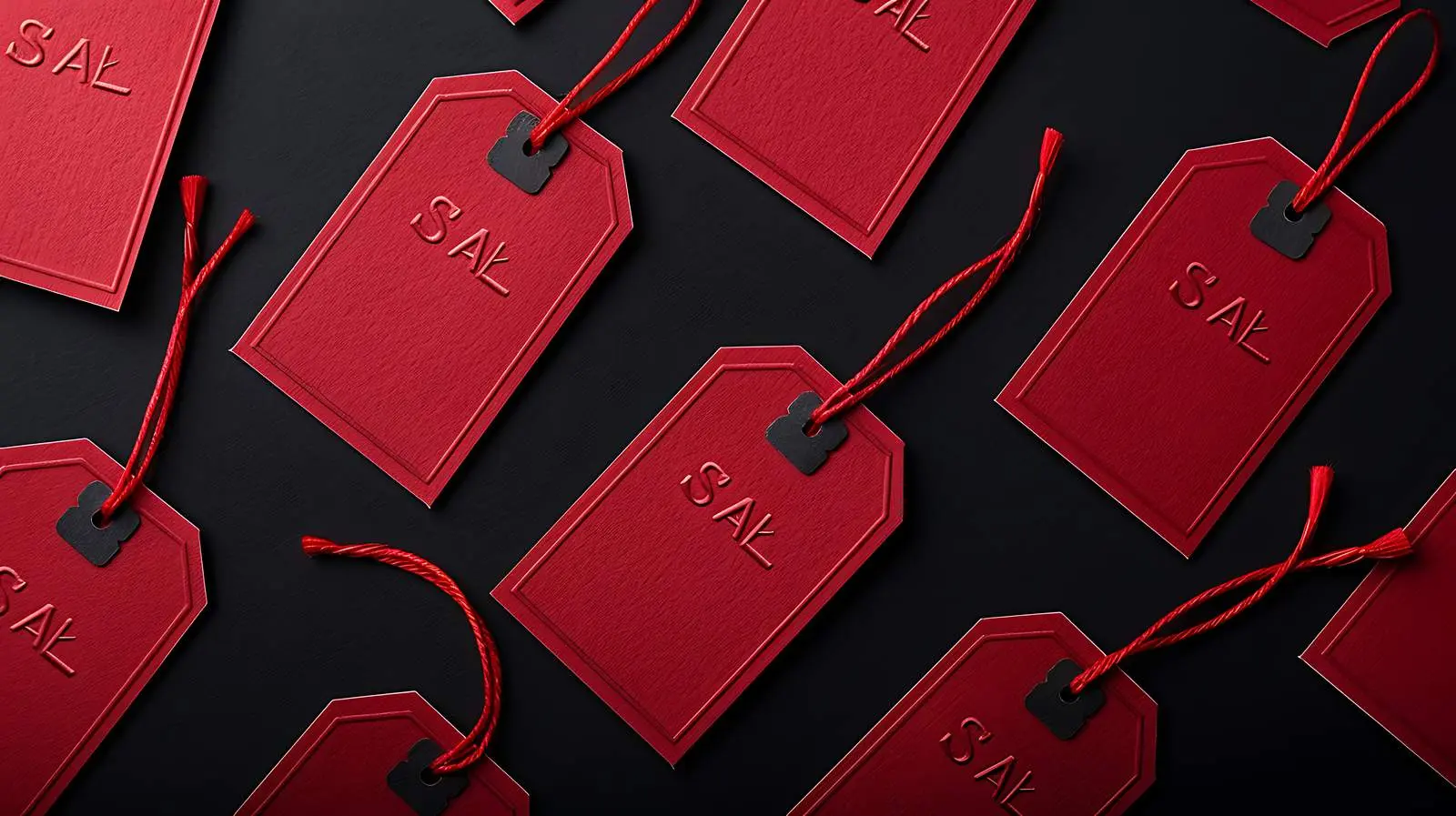 Black Friday Sales Discount Red Tags Composition – free inventory image from Dotvec