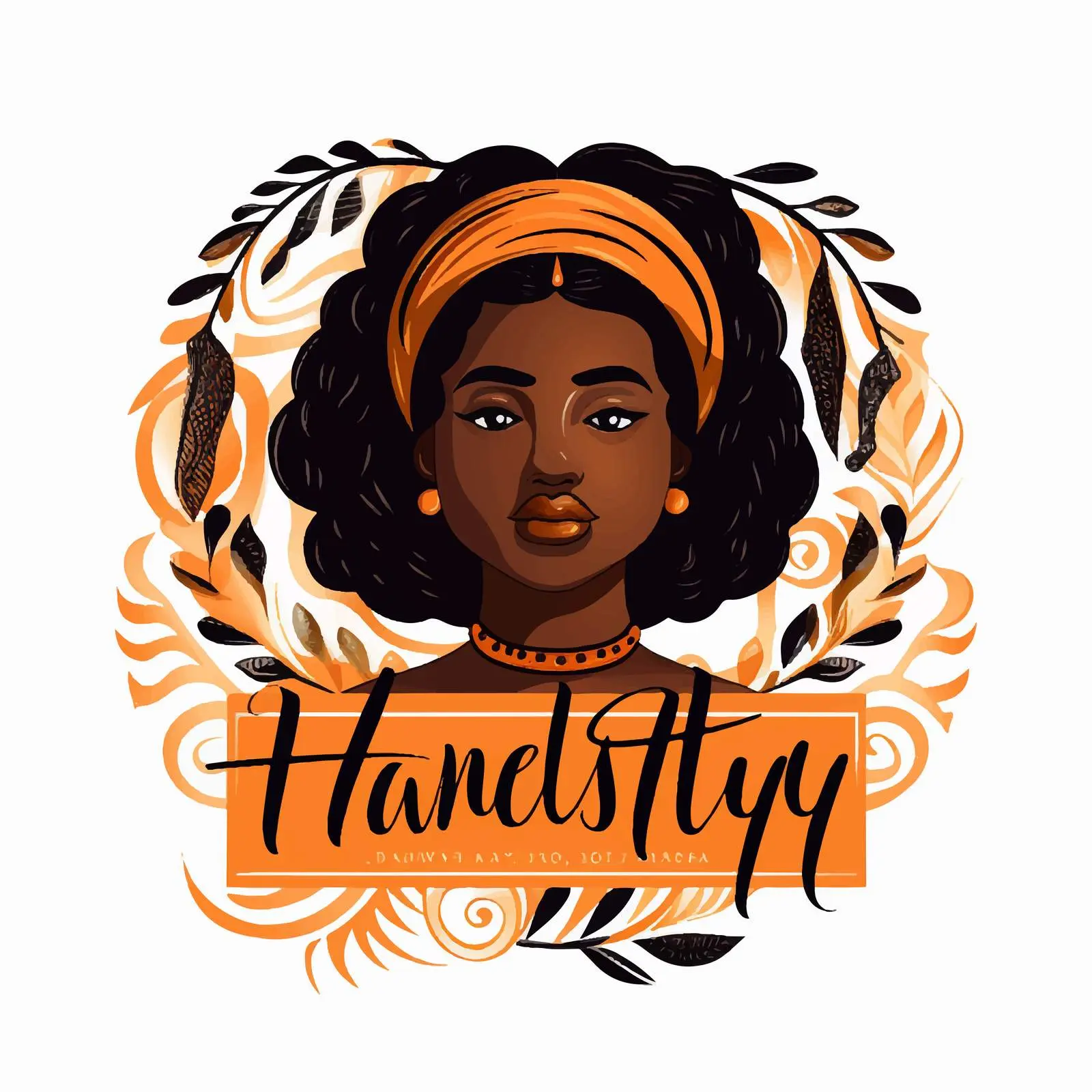 Minimalist Black History Month Hand Lettering Banner – free artistic typography image from Dotvec