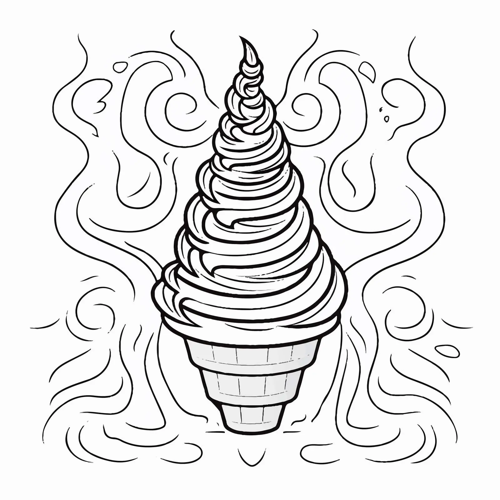 Colorful Ice Cream Labyrinth Activity for Kids — free download from Dotvec