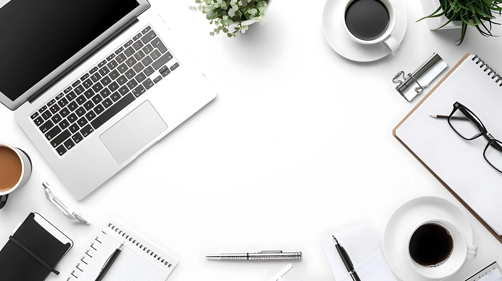 Modern Office Desk Setup — free download from Dotvec