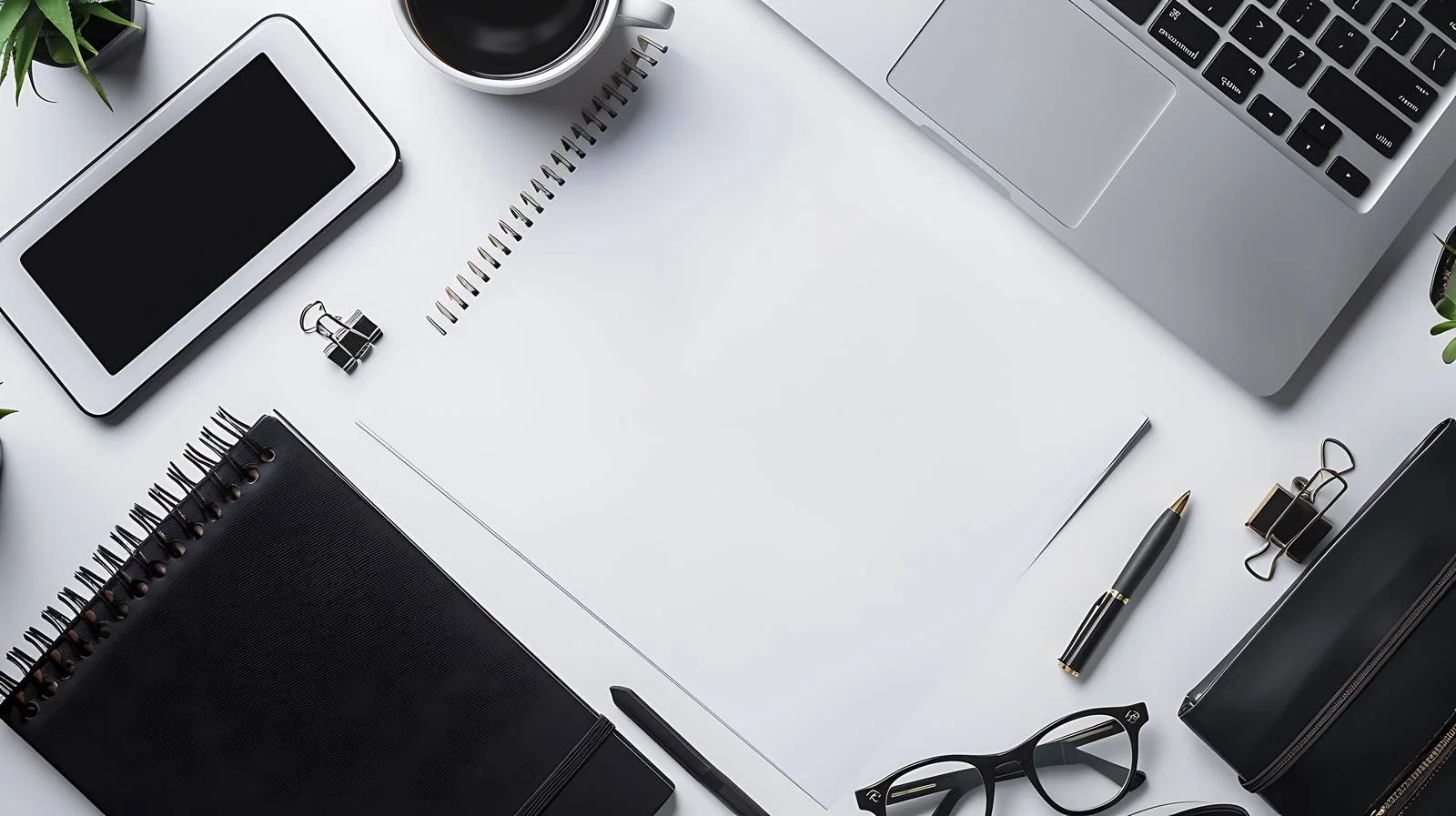 Modern Office Desk Setup — free download from Dotvec