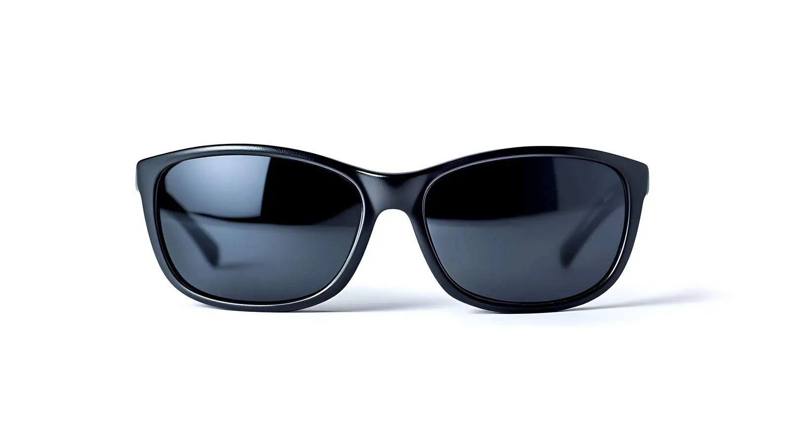 Elegant Black Plastic Sunglasses on White — free download from Dotvec