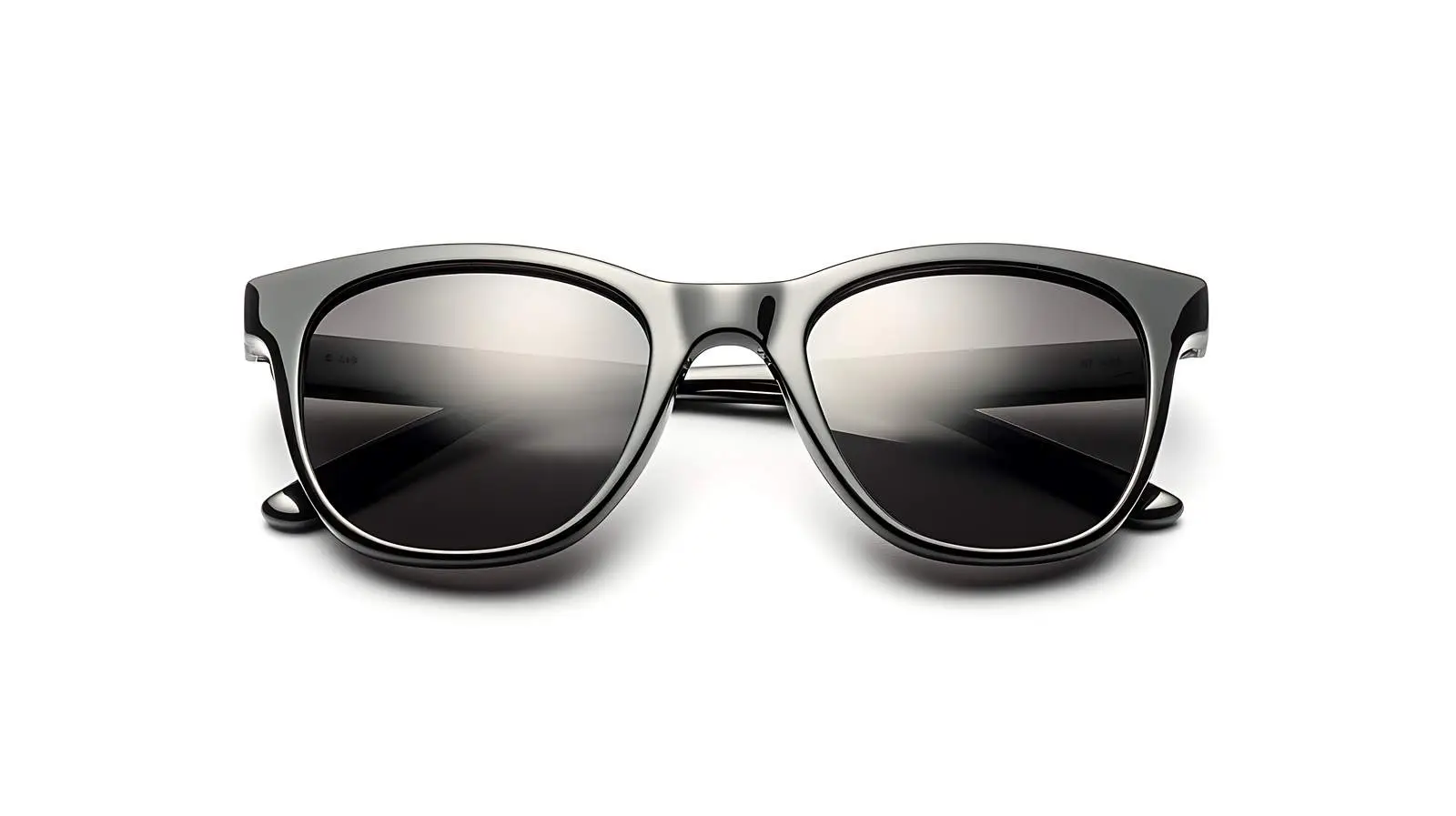 Black Plastic Sunglasses on White — free download from Dotvec