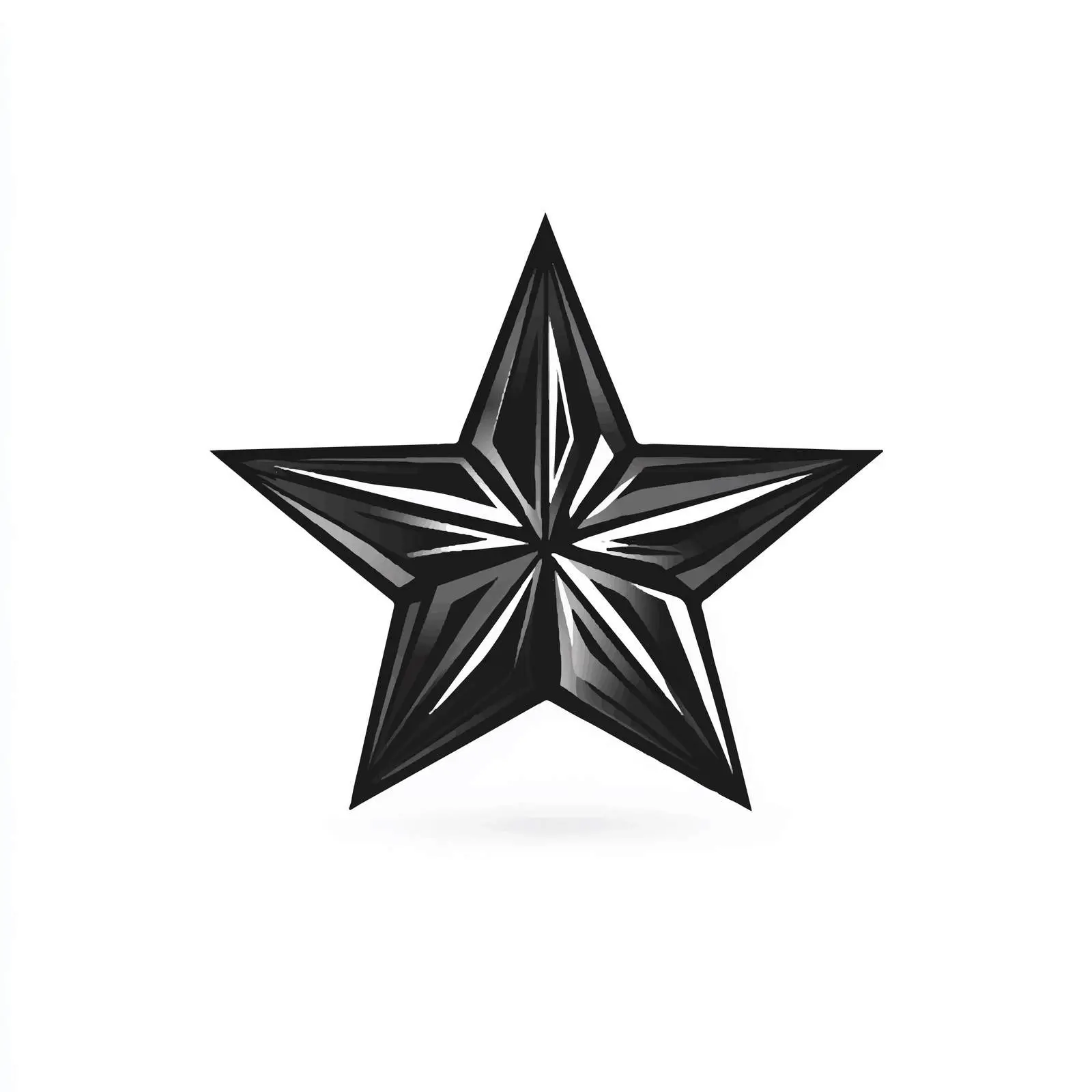 Flat Black Star Icon Illustration — free download from Dotvec