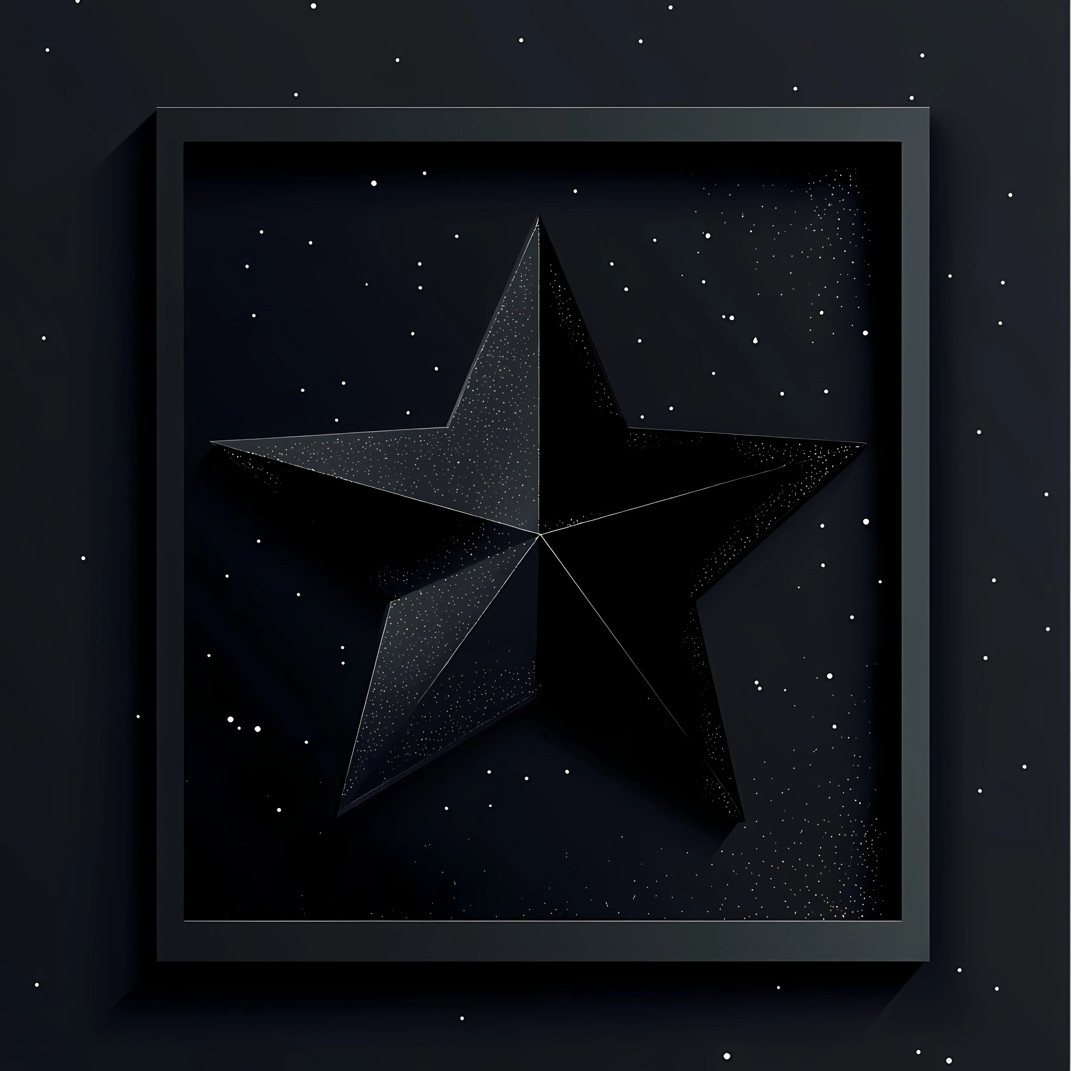 Stylized Black Star Vector Illustration – free black star image from Dotvec