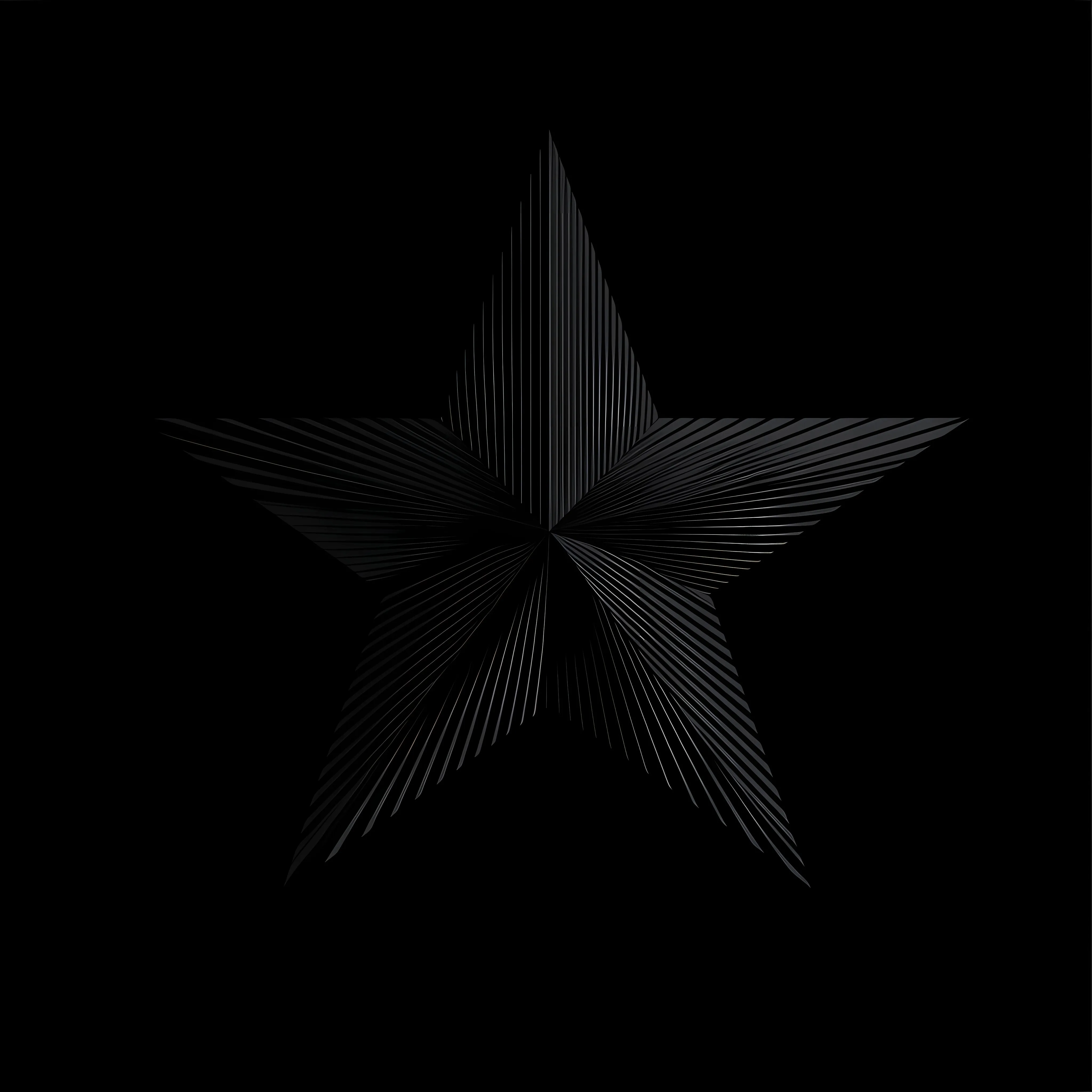 Shining Black Star Flat Vector Illustration – free black star image from Dotvec