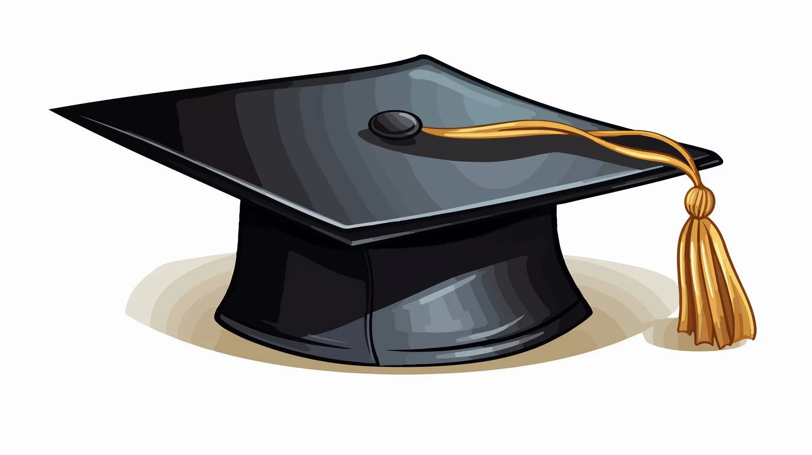 Monochrome Graduation Hat Illustration — free download from Dotvec