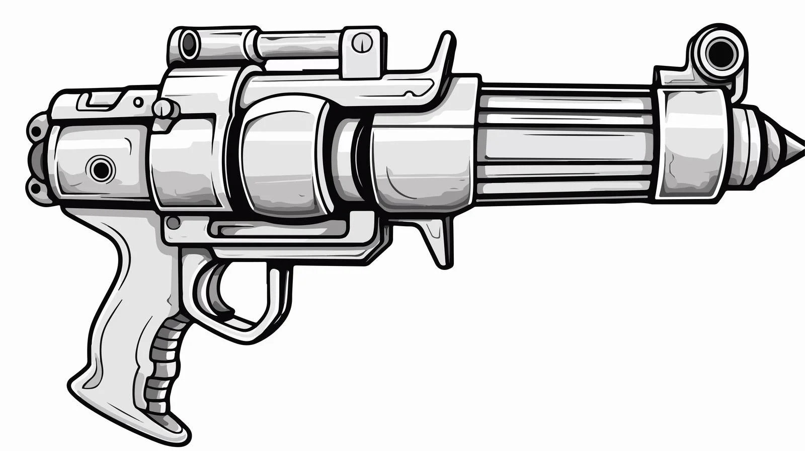 Vintage Ray Gun Illustration — free download from Dotvec