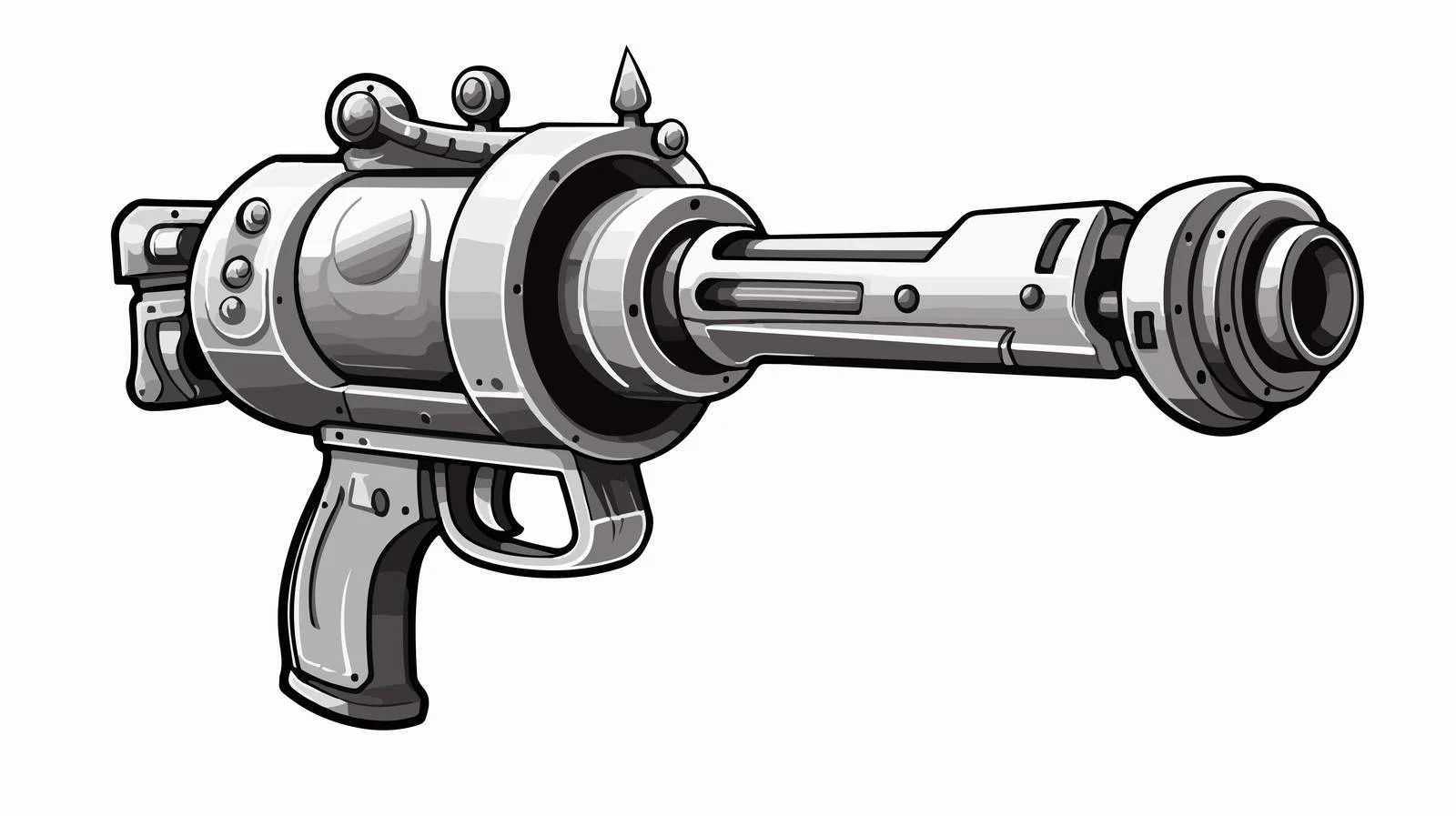Vintage Ray Gun Vector Illustration — free download from Dotvec